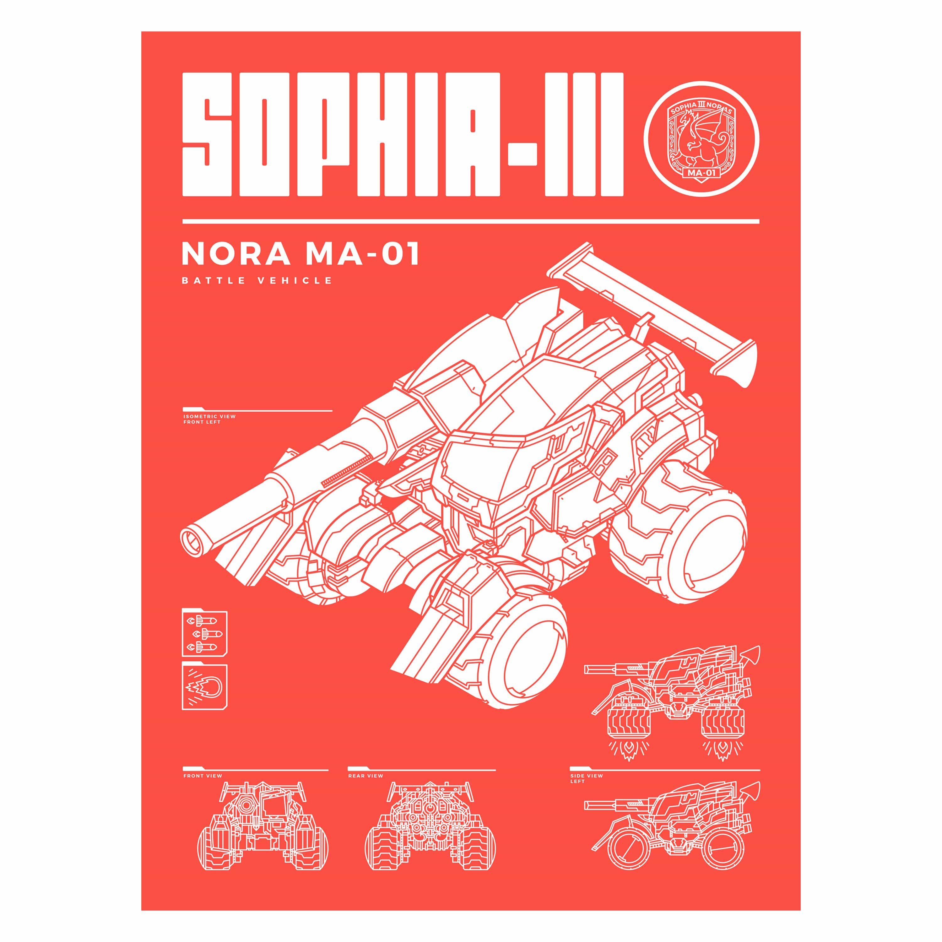 Blaster Master Zero - SOPHIA-III Poster