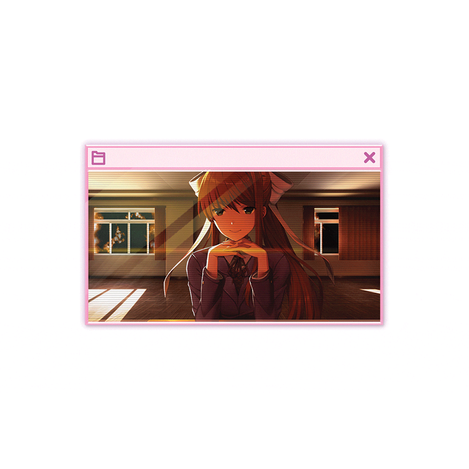Doki Doki Literature Club - Window Lenticular Pins