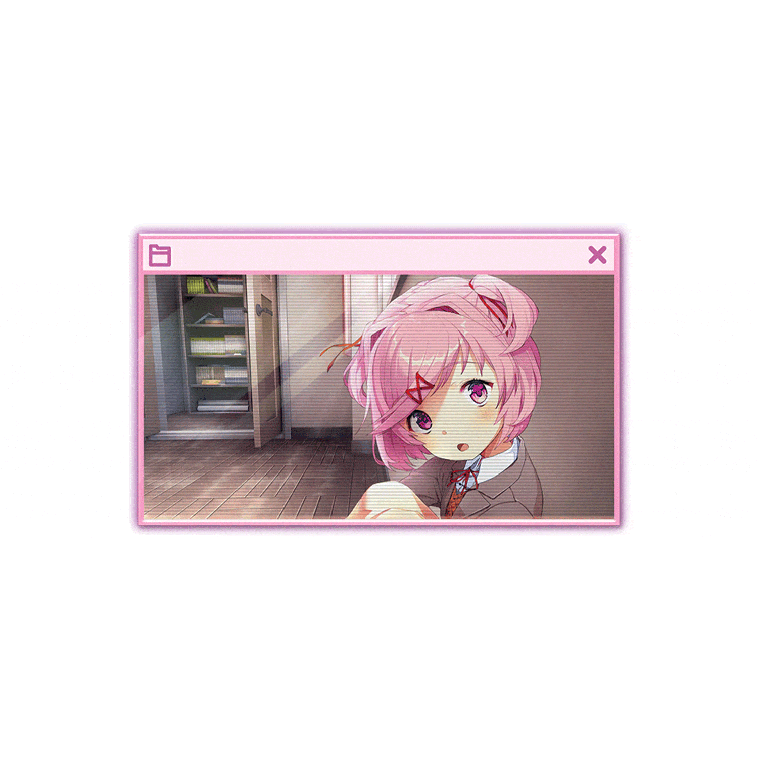Doki Doki Literature Club - Window Lenticular Pins