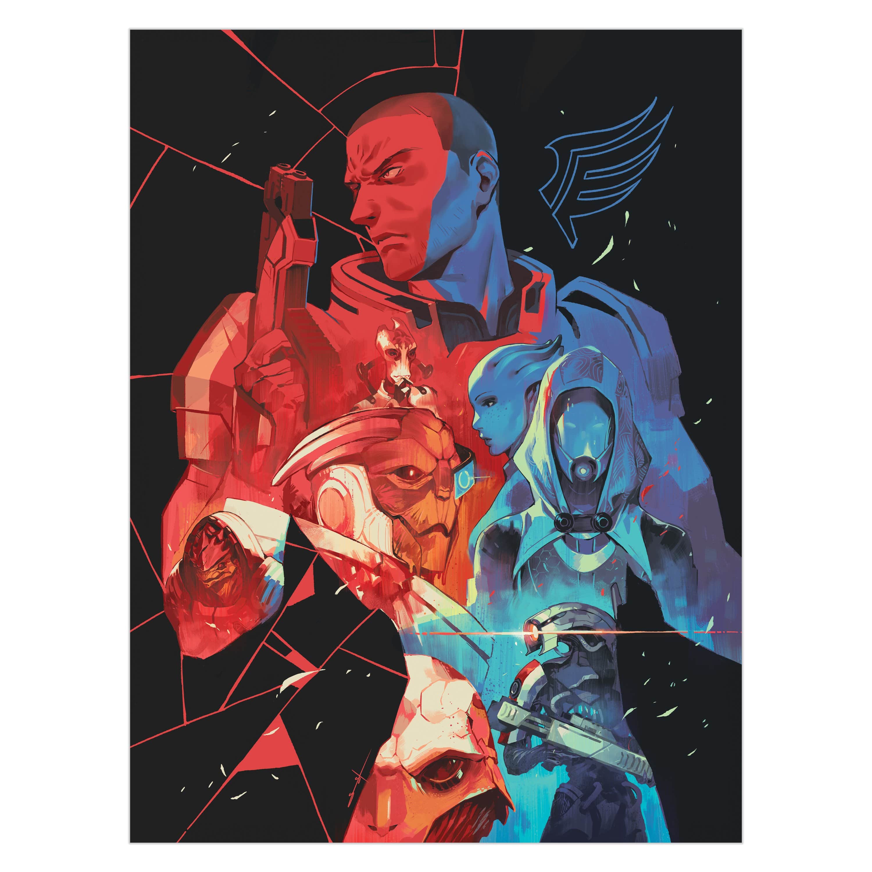 Mass Effect - Limited Edition Shepard Legendary Art Print UNSIGNED