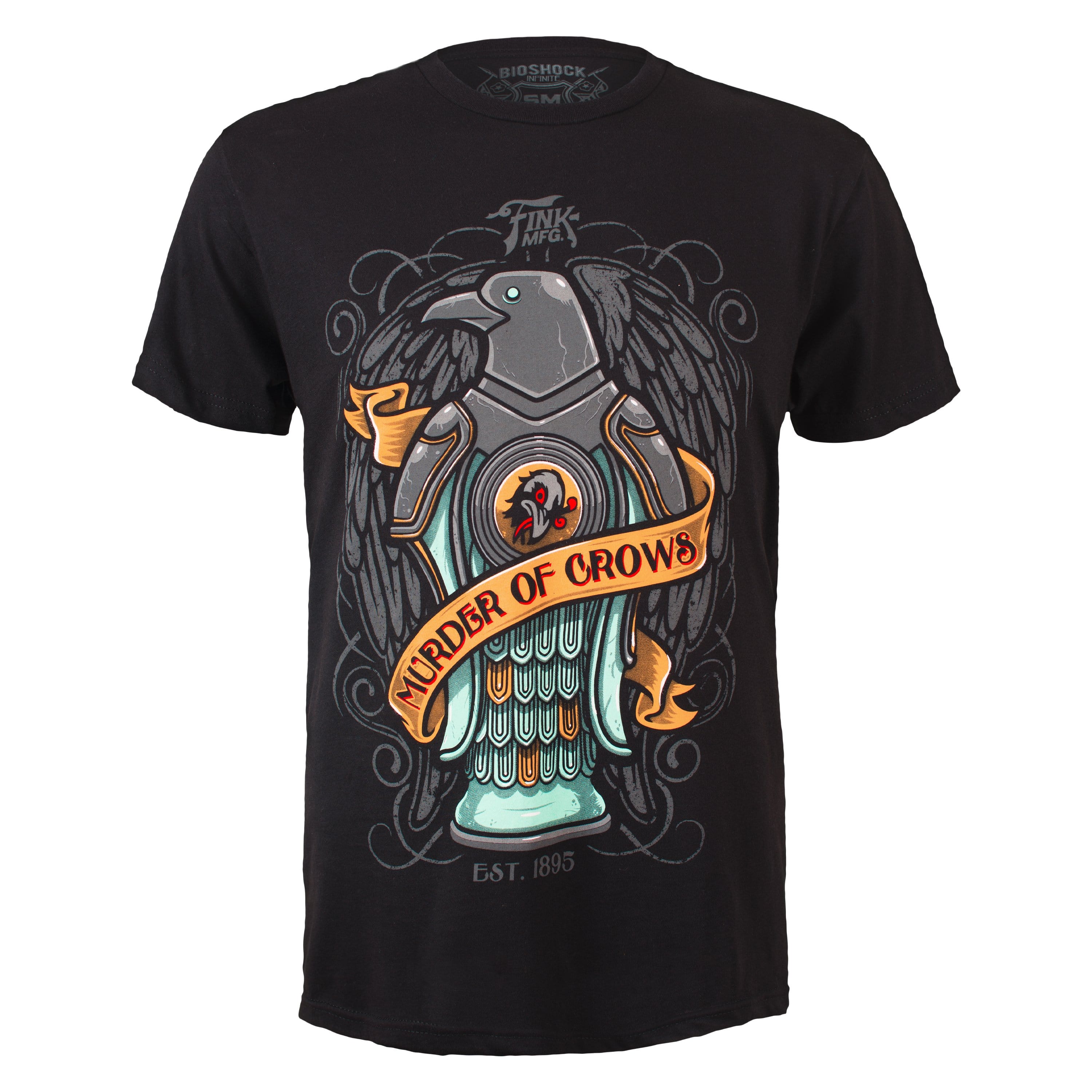 BioShock Infinite Murder of Crows Black Tee Shirt