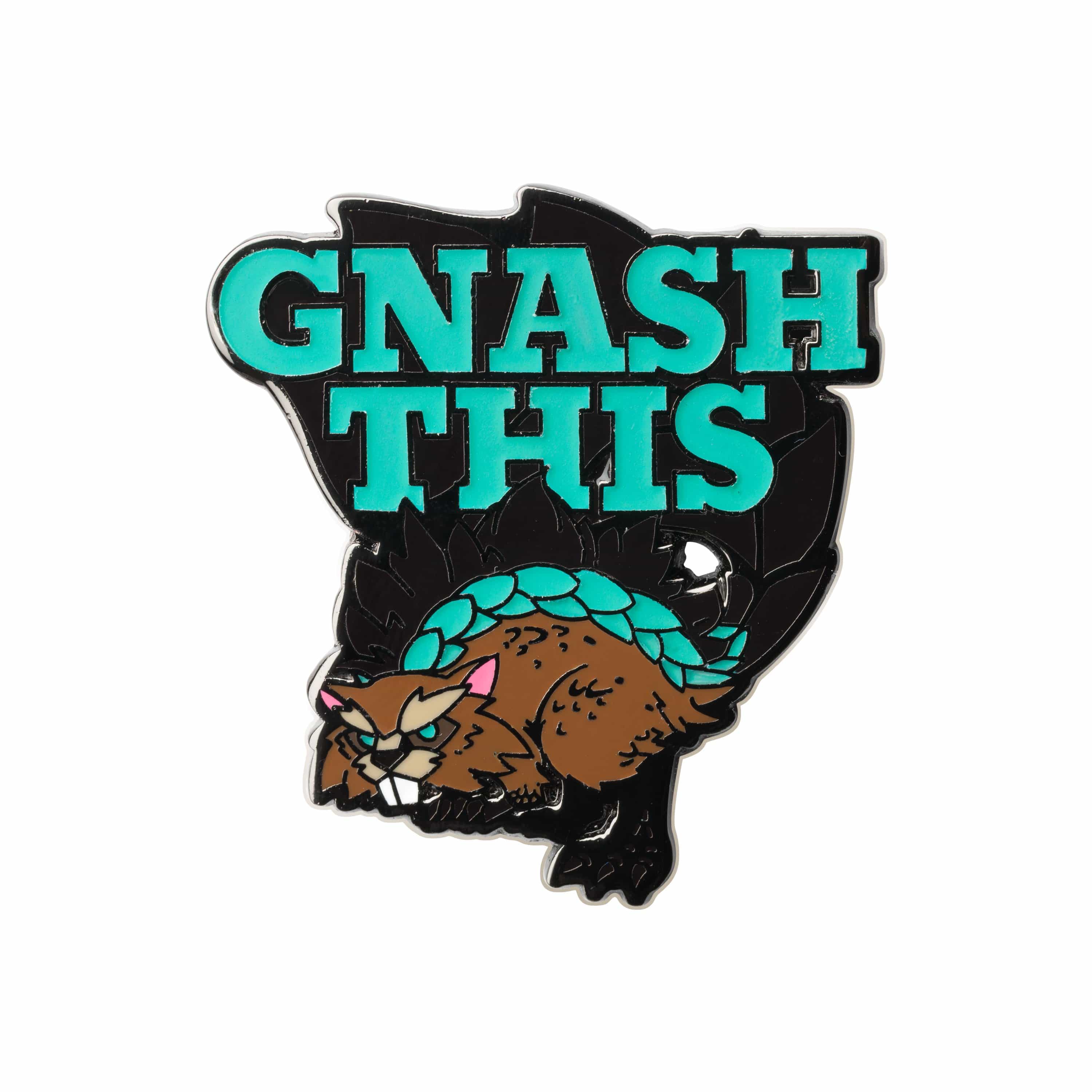Dauntless - Gnash This Glow-in-the-Dark Color Coated Enamel Pin