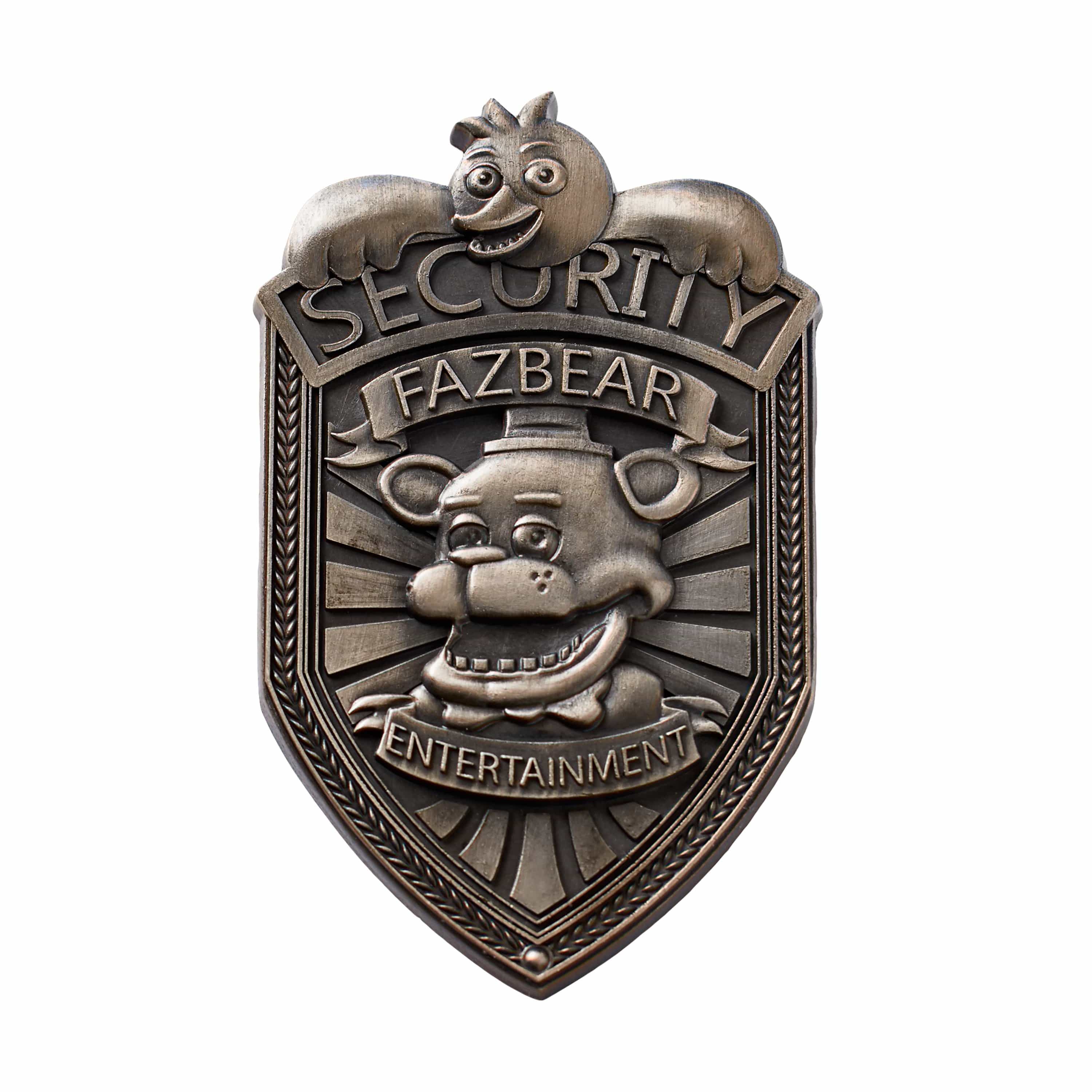 Official FNAF Fazbear Security Badge Pin (Silver)