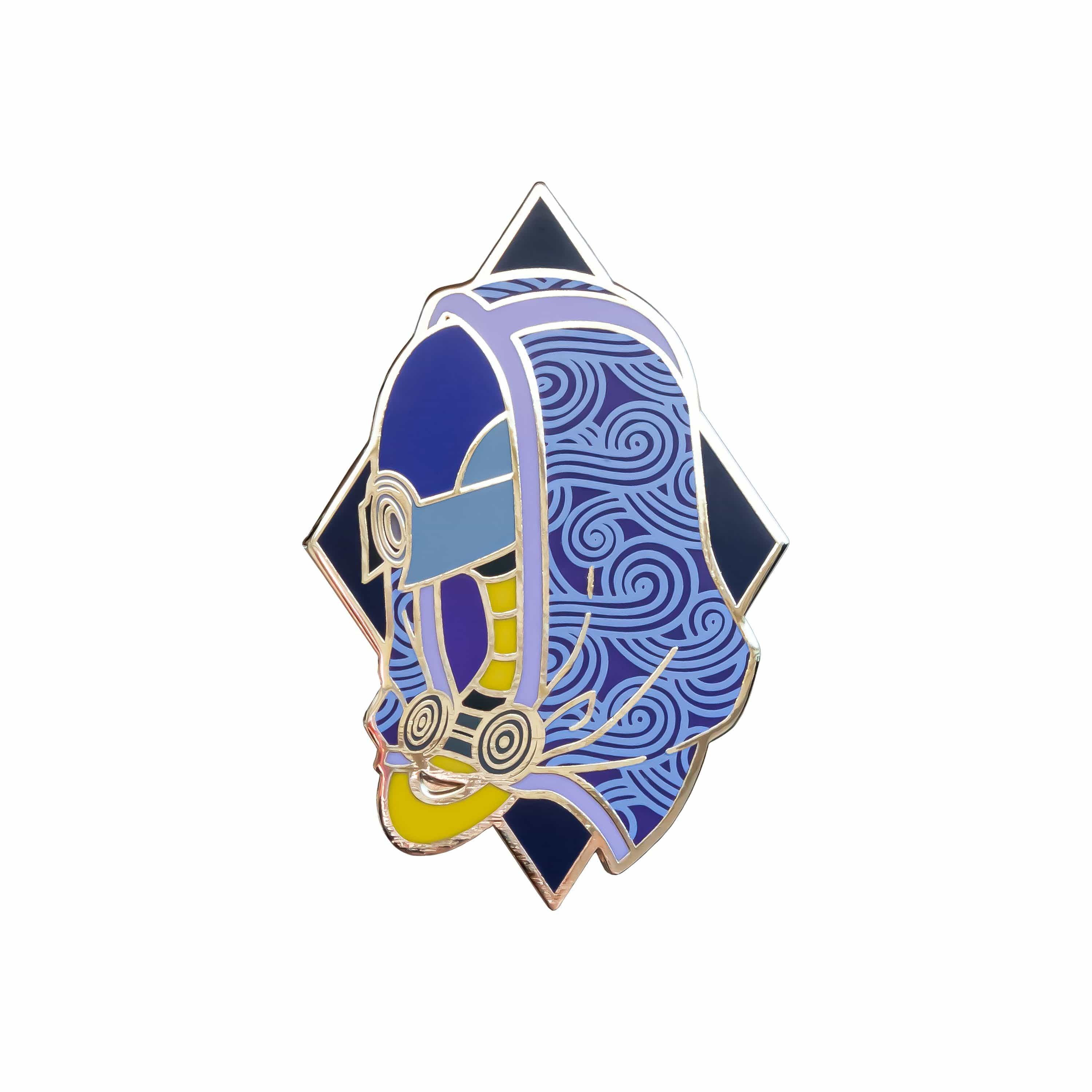 Mass Effect - Tali'Zorah Portrait Silver Plated Enamel Pin