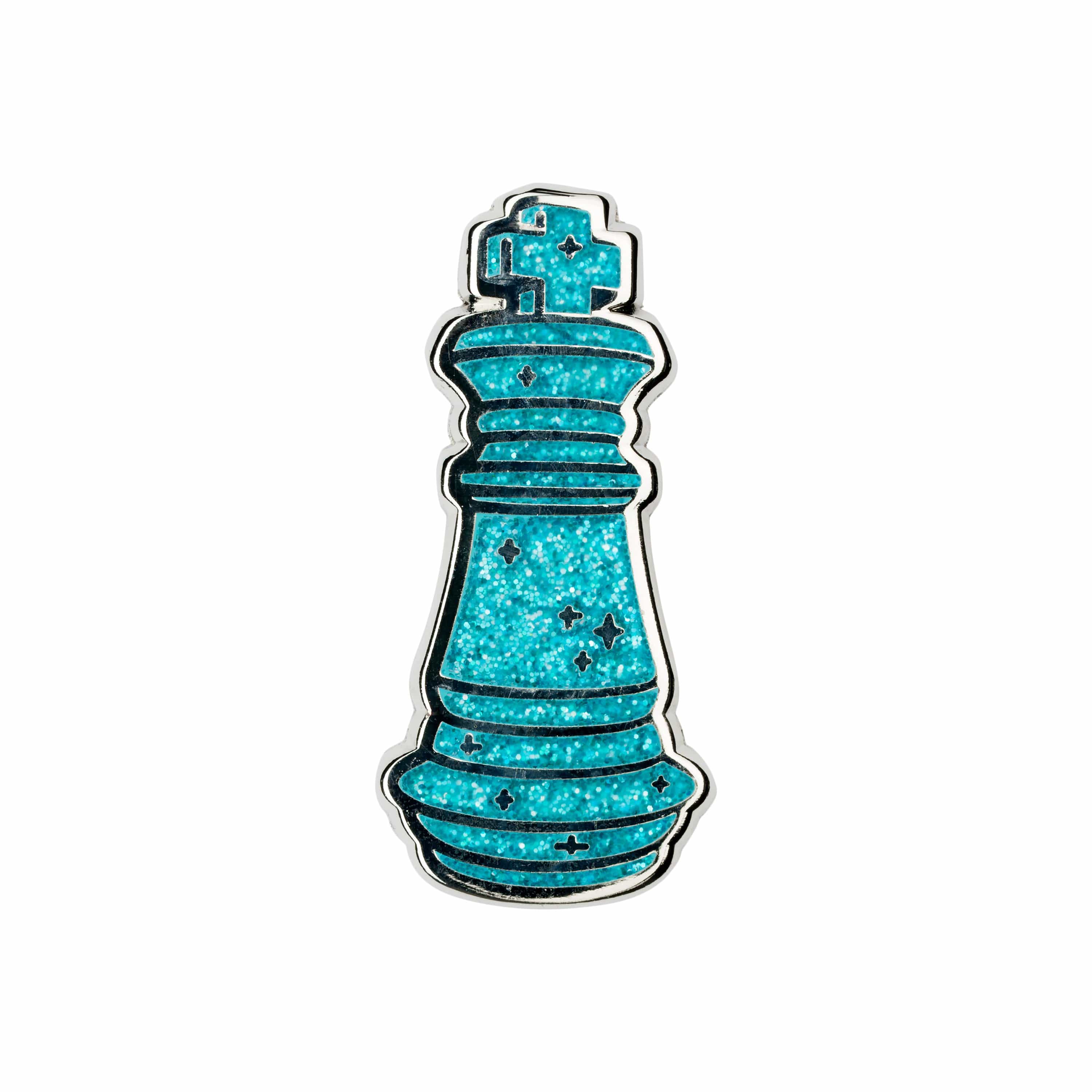 No Game No Life - Chess Piece Silver Plated Enamel Lapel Pin