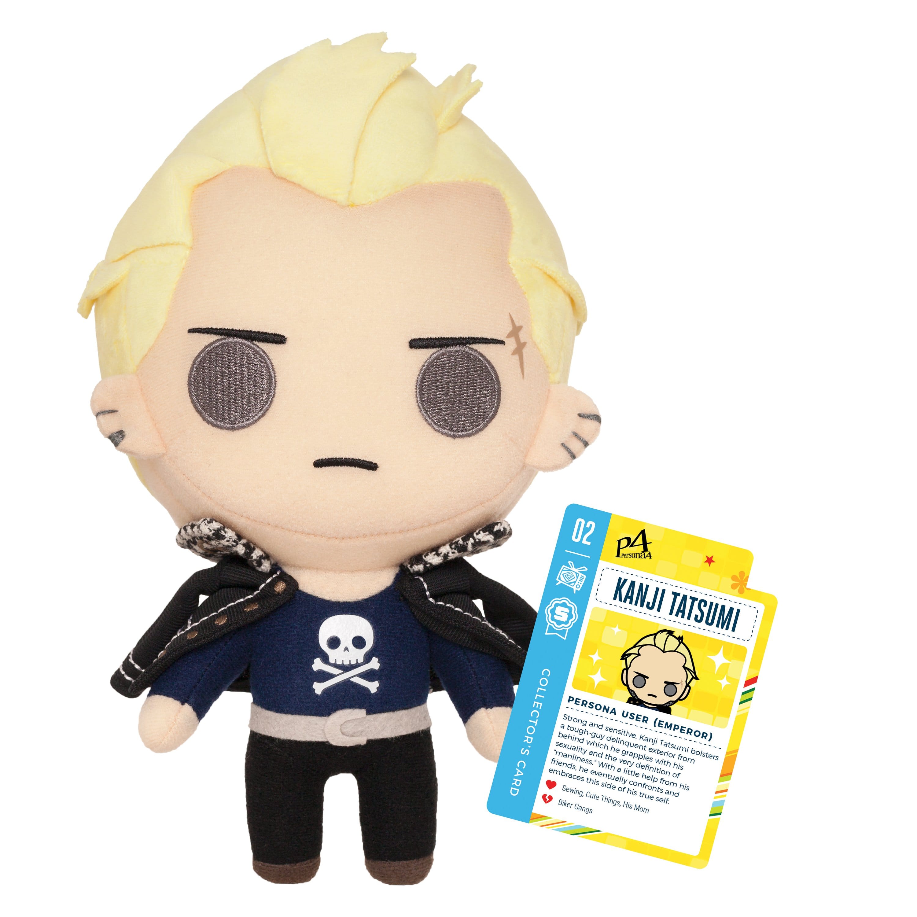 Persona 4 - 10" Kanji Tatsumi Collector's Stuffed Plush With Collector's Card