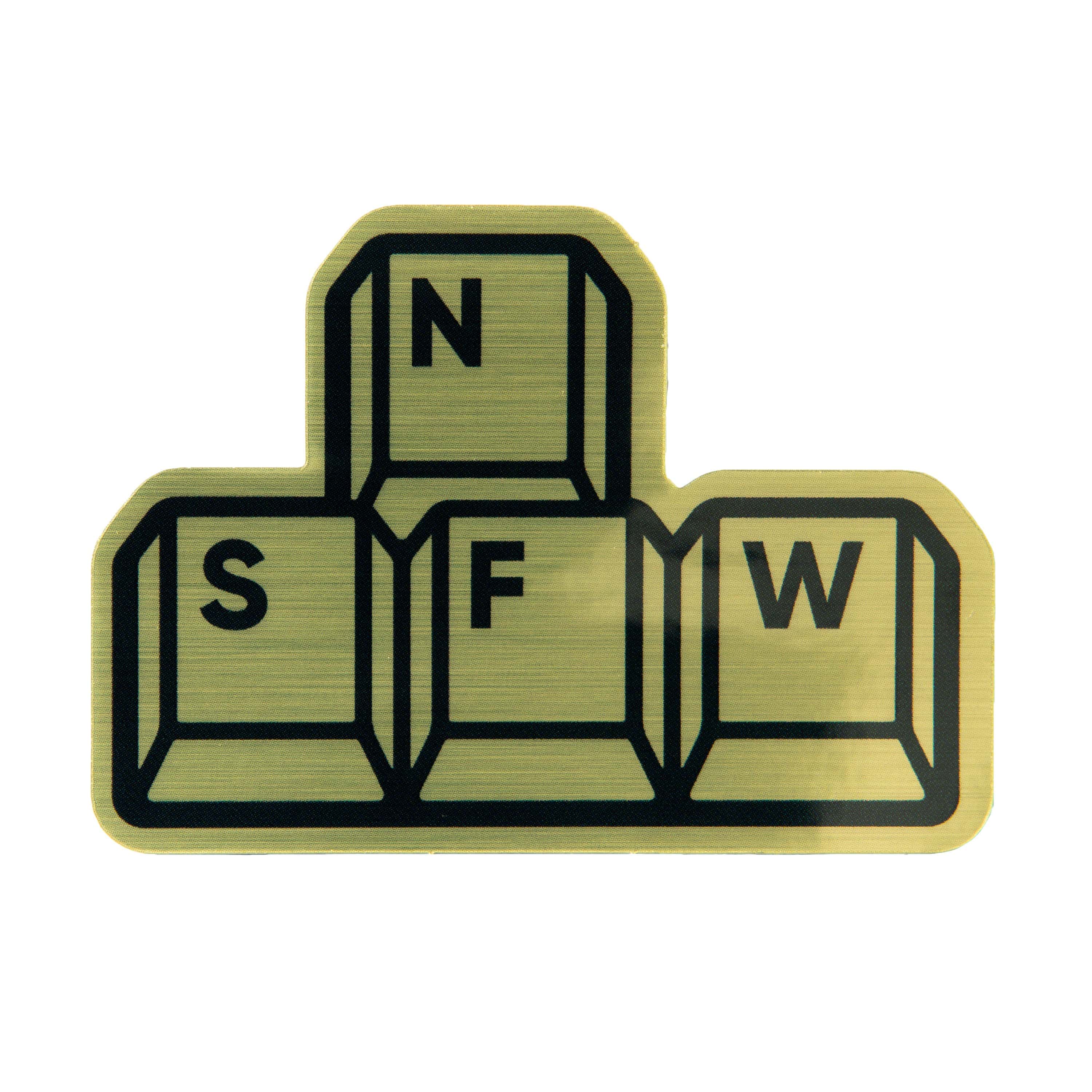Sanshee - Not Safe for WASD Sticker⌨️