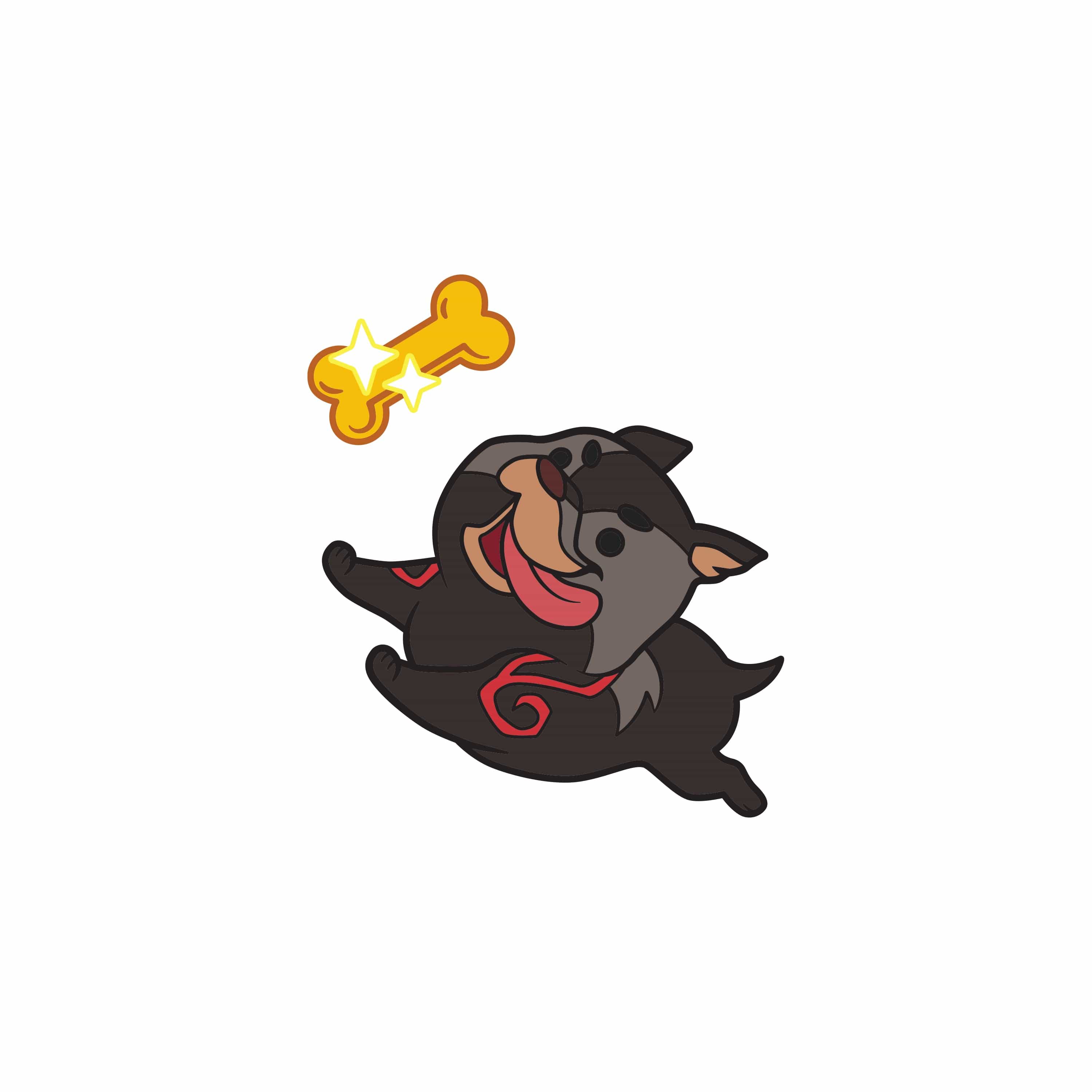 Dragon Age - Mabari Black Kaddis Vinyl Sticker