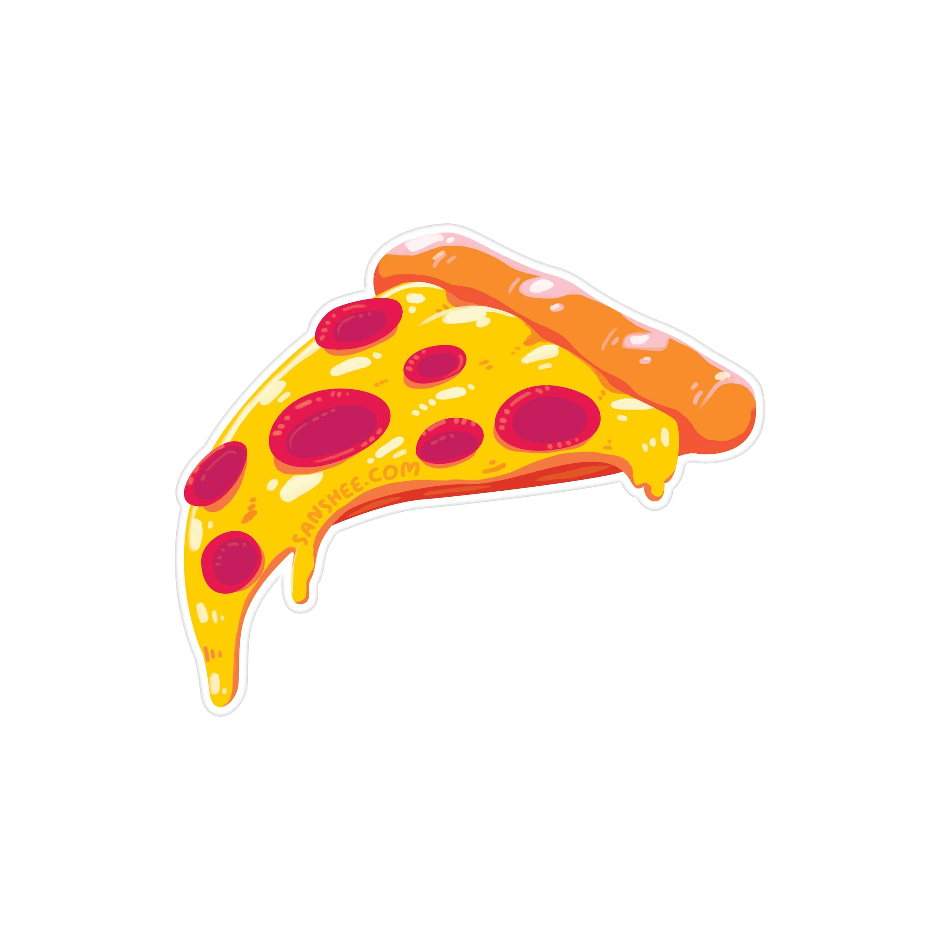 Sanshee - Goopy Pizza Vinyl Sticker