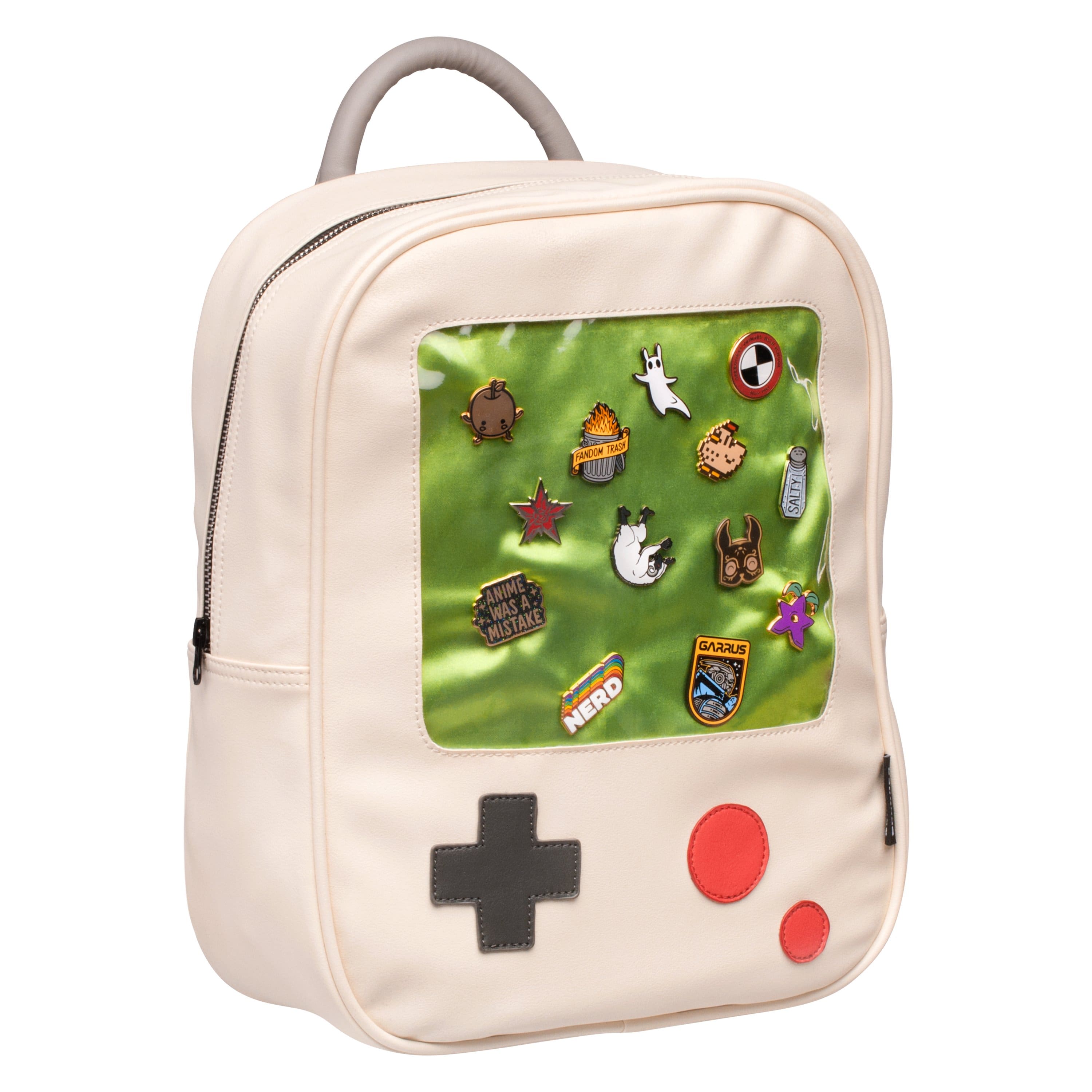 Sanshee - Ita-Boy Classic Faux-Leather Ita Bag With Pins