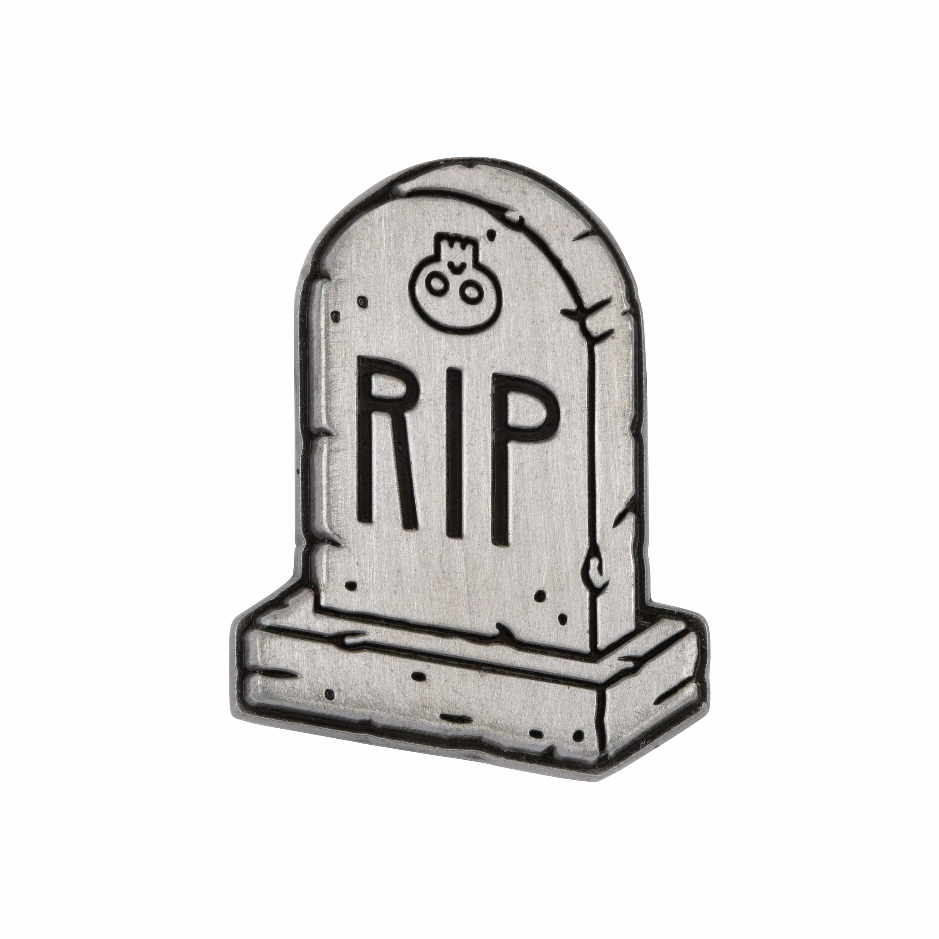 Sanshee - RIP Silver Plated Enamel Pin