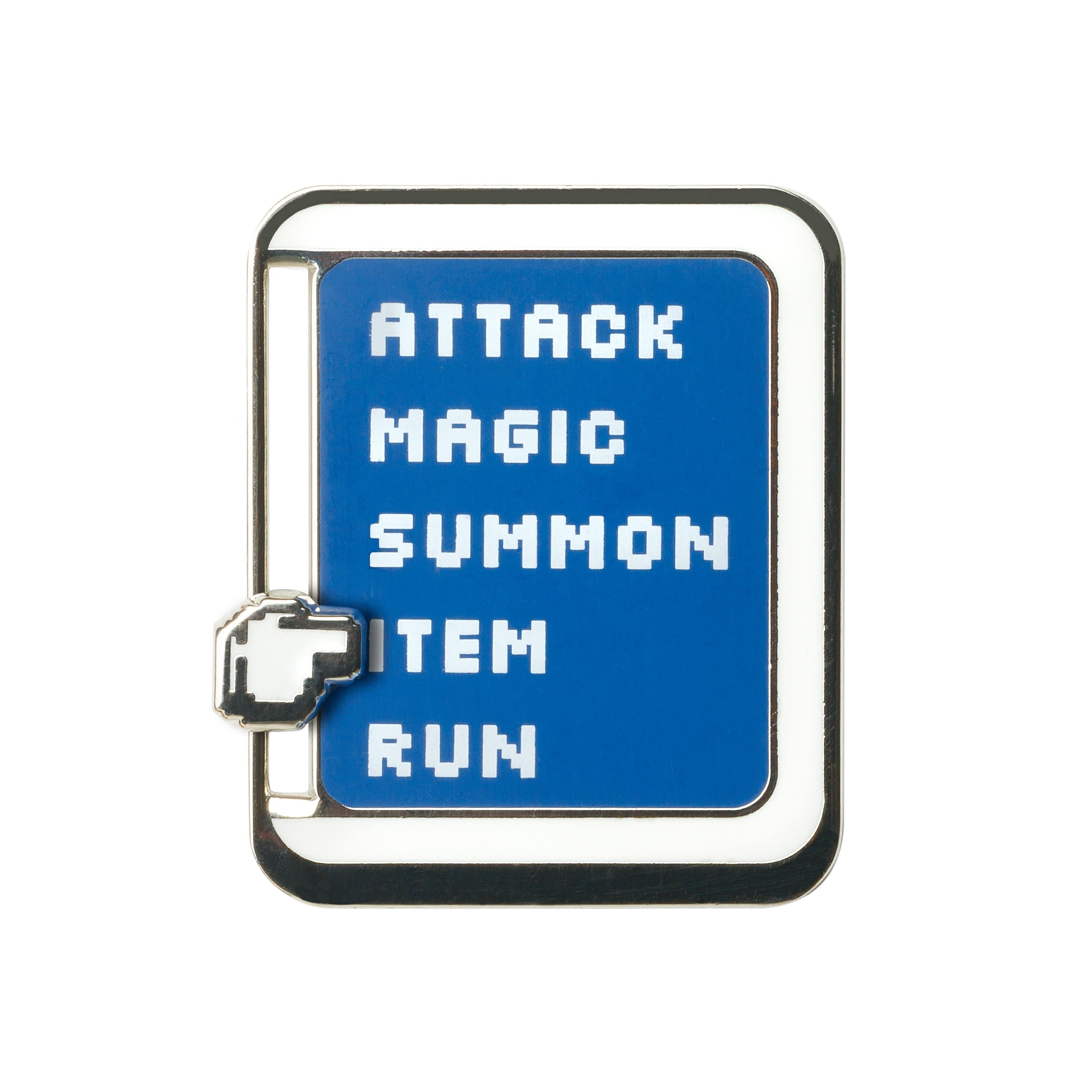 Sanshee - RPG Menu Silver Plated Enamel Slider Pin Item