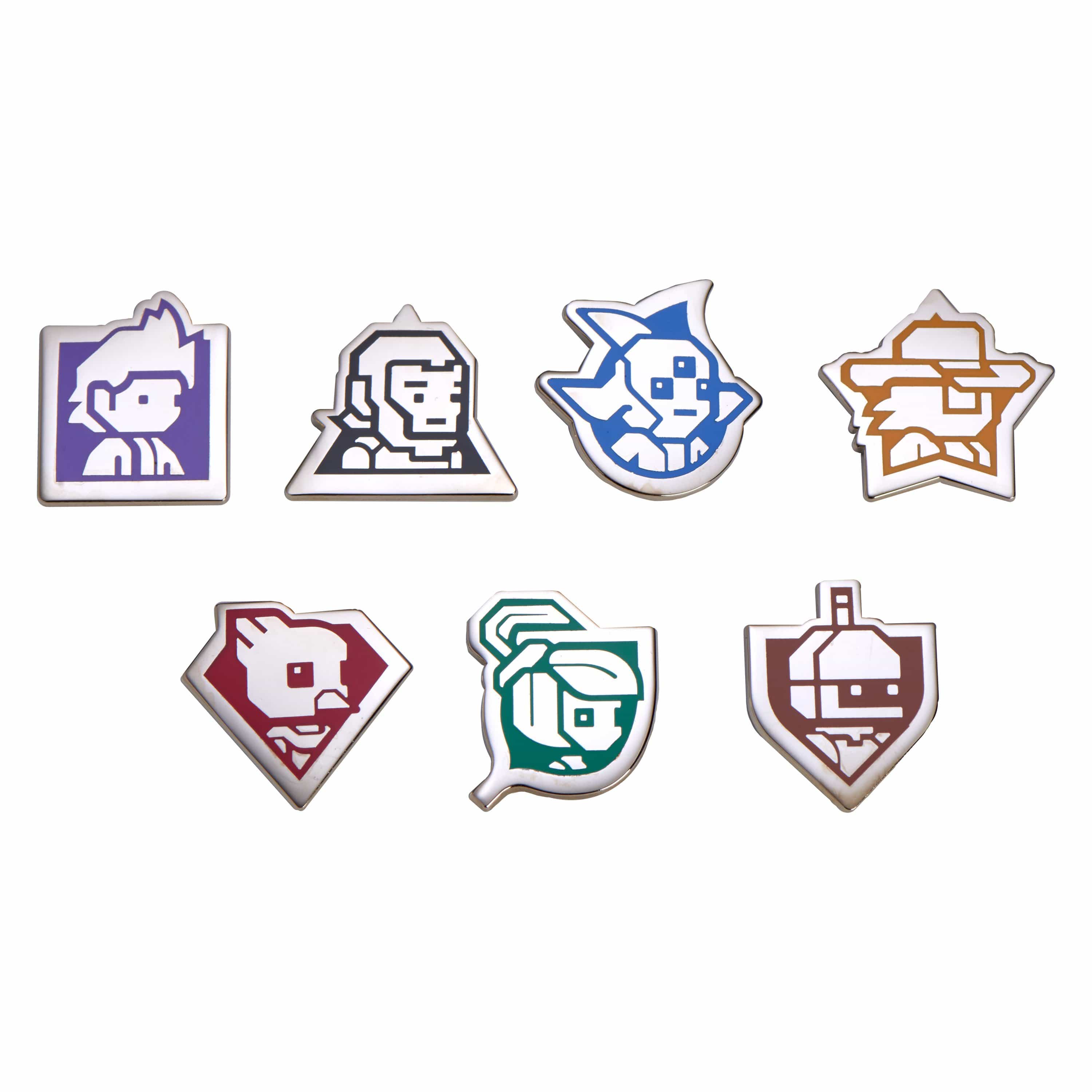 Starbound - Races Silver Plated Brass Pin Set
