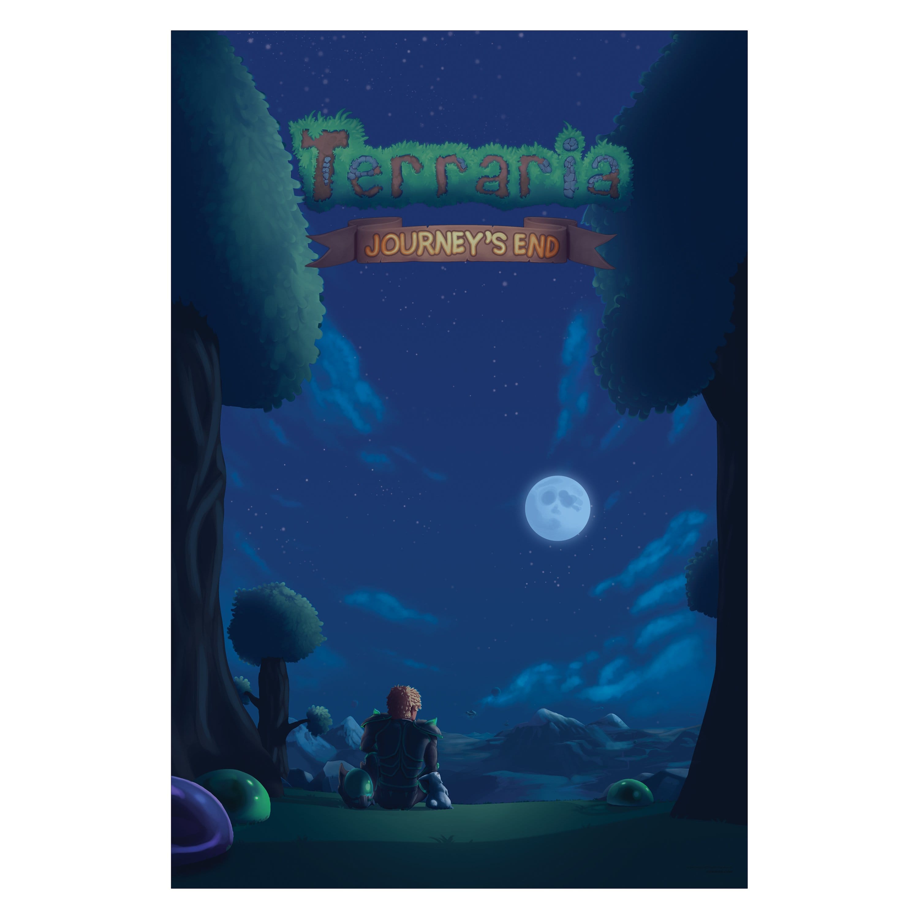 Terraria - Journey's End Night Mode Glossy Poster
