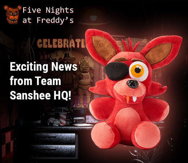 FNAF Authentic Sanshee Foxy the popular Pirate Fox Plush new!