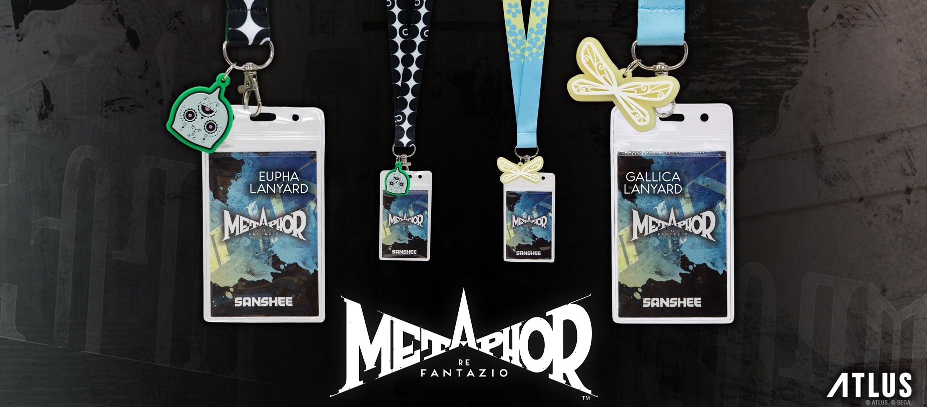 Atlus Metaphor: ReFantazio Eupha Gallica Lanyards Pins Collectibles