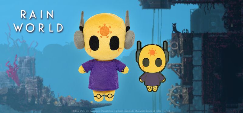 Official Sanshee Rain World Seven Red Suns Iterator Plush and Pin Blog Post 