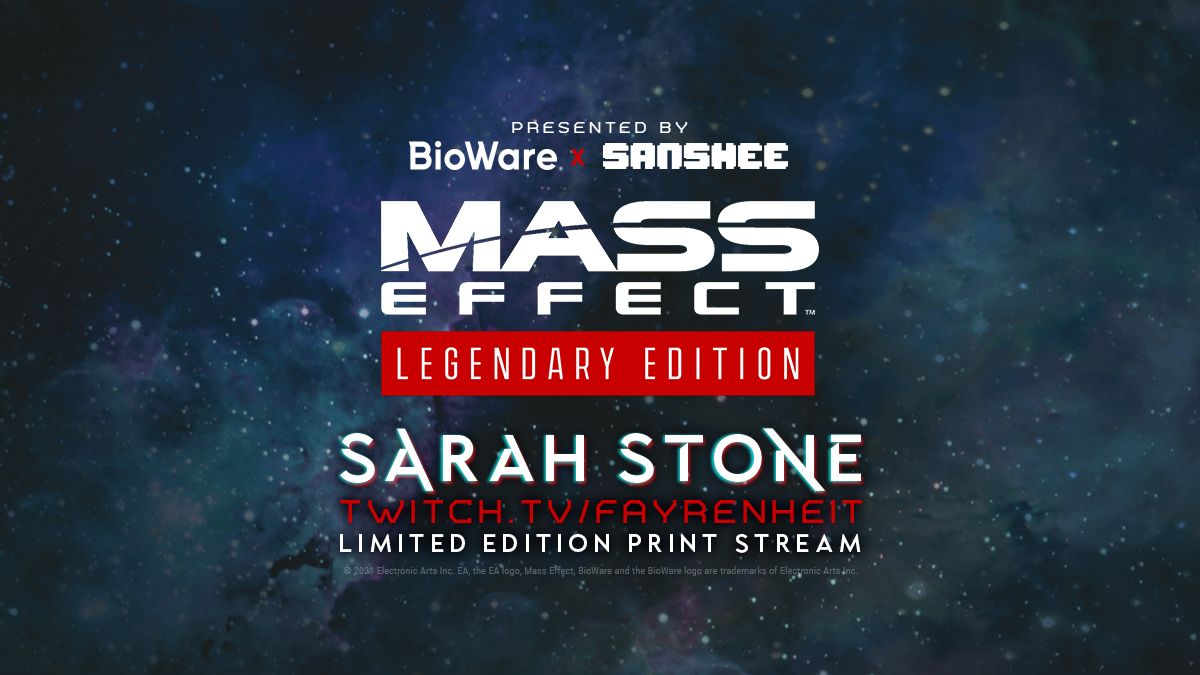 Mass Effect Legendary Edition Art Twitch Stream Event