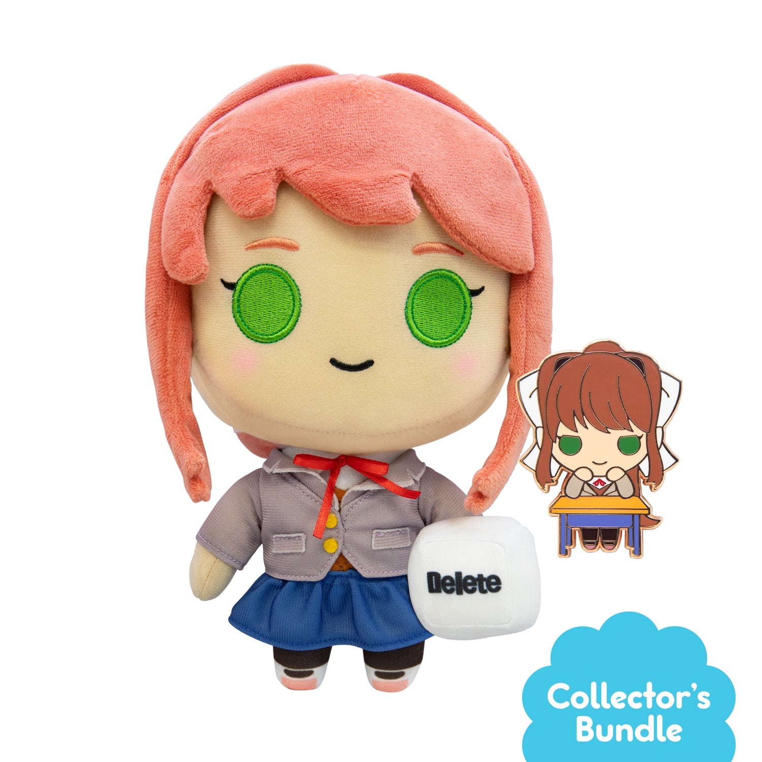 Sanshee Doki Doki Literature Club Monika Collector’s Plush – Soft Plushie Doll For Fans