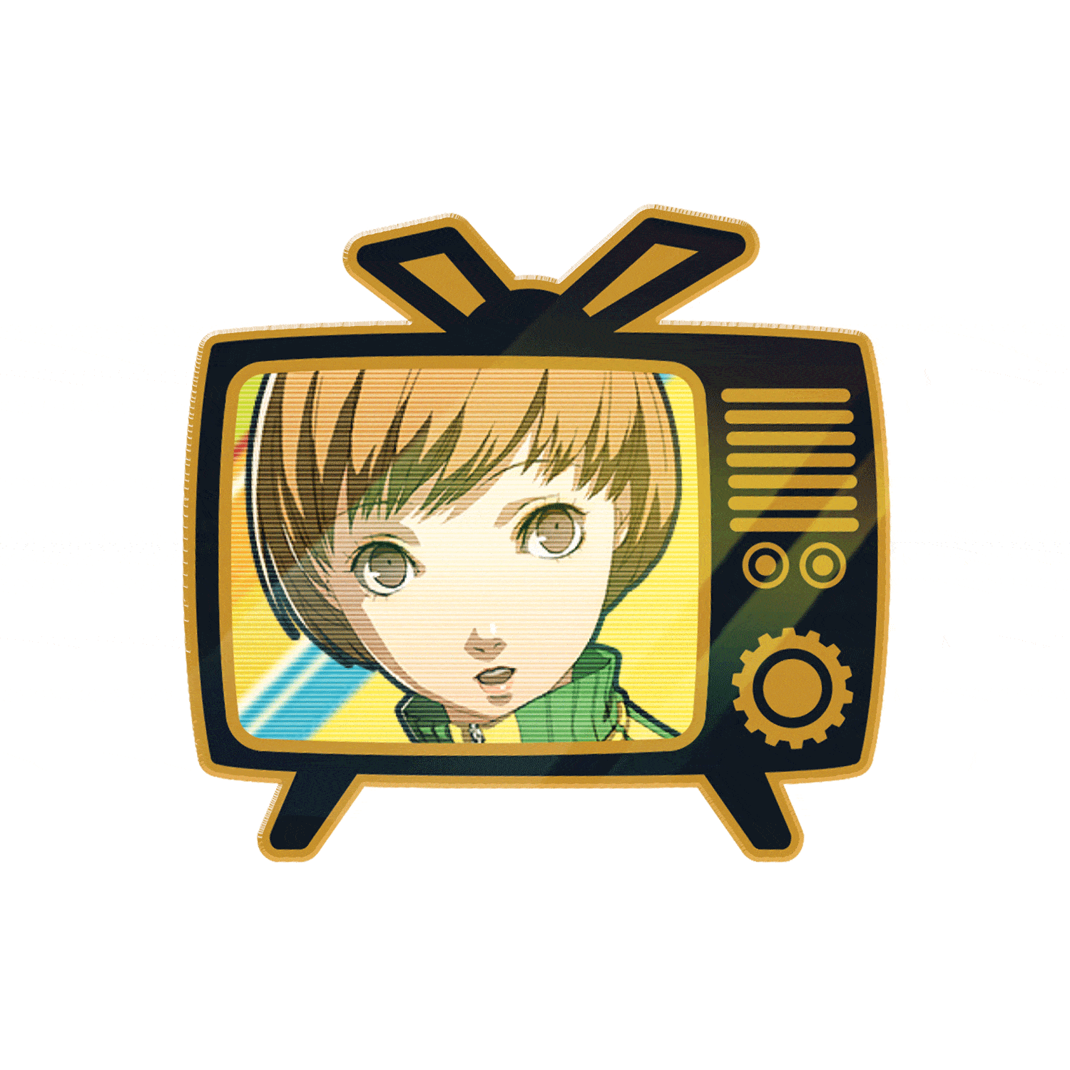 Persona Midnight Channel Lenticular Pins Chie