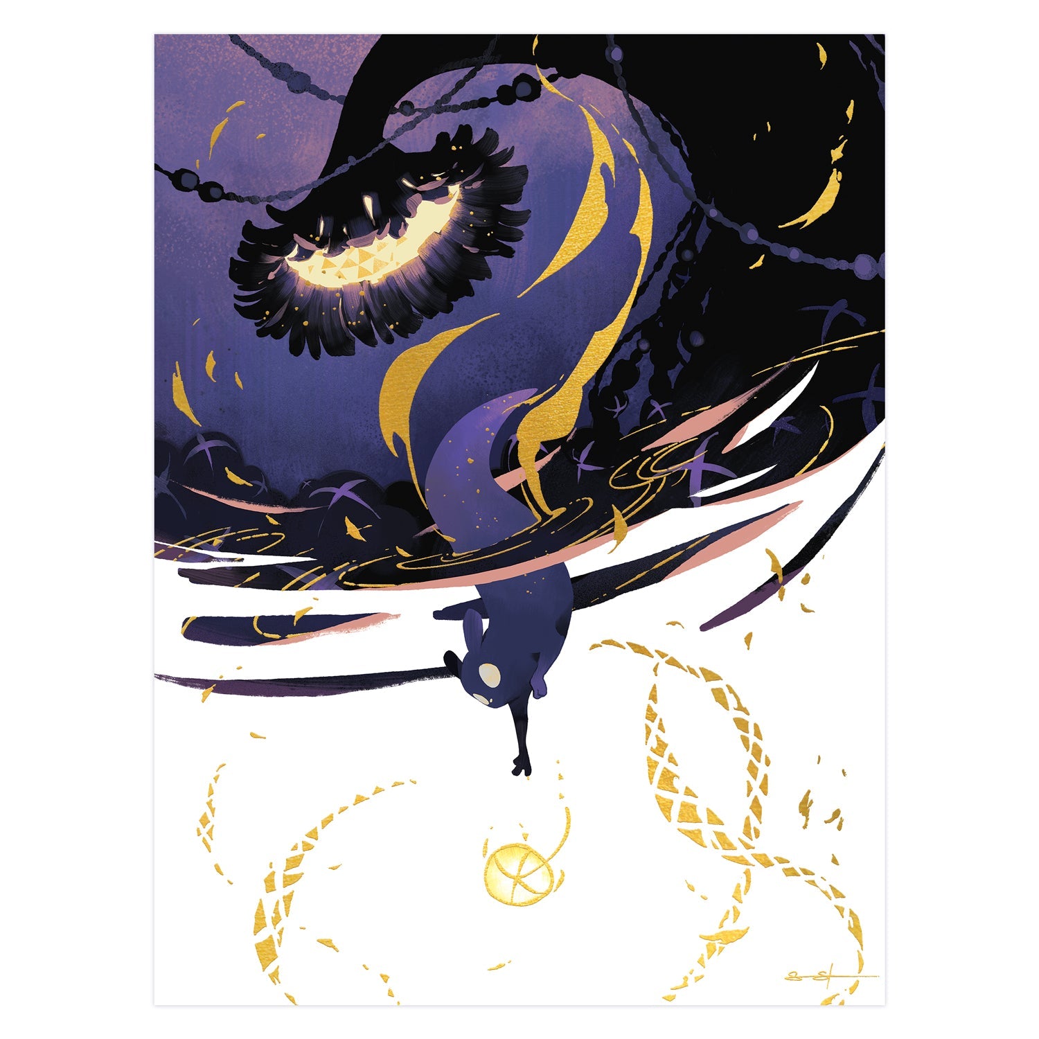 Rain World - Through Ripples and Rot Foil Art Print