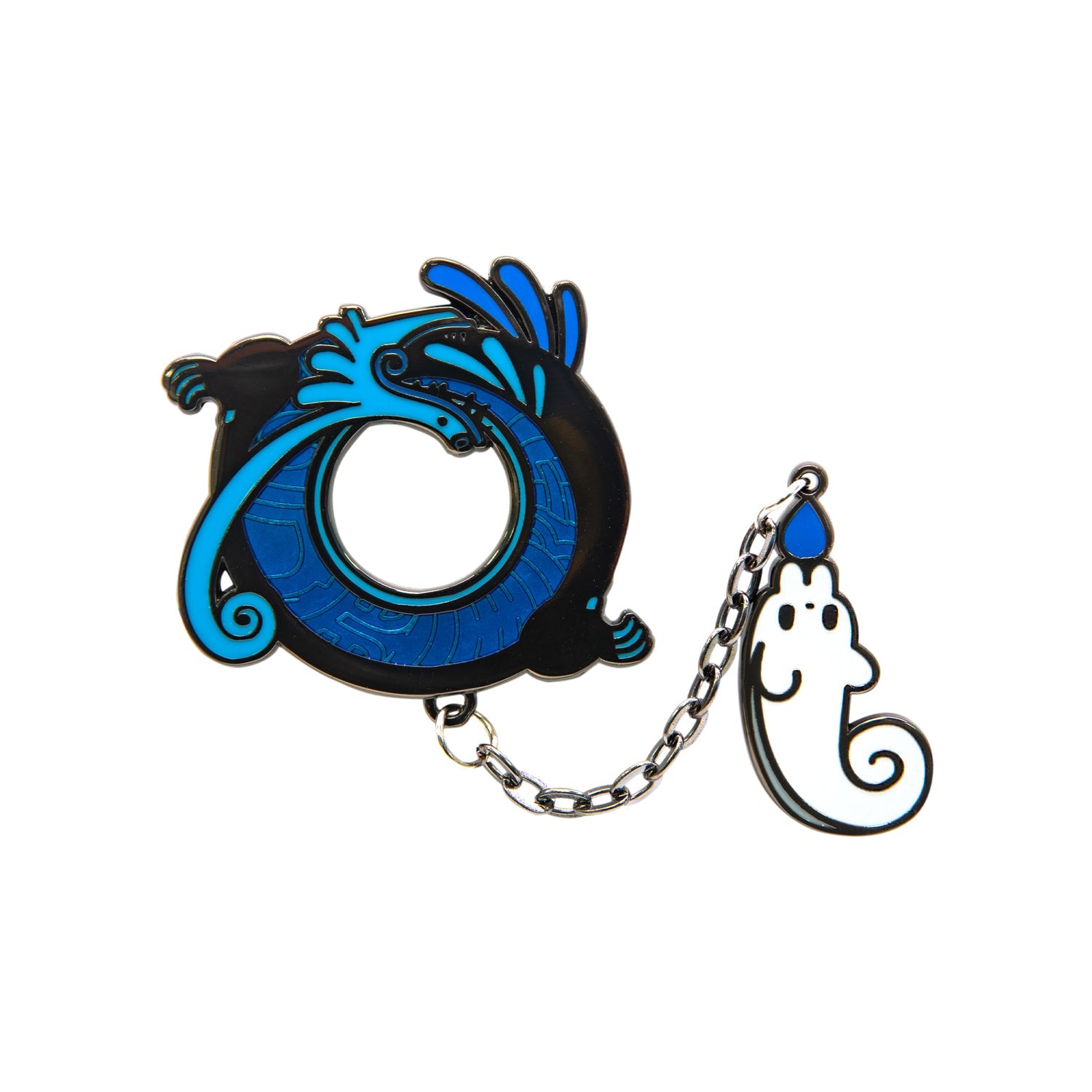 Rain World - Blue Lizard Hanger Pin