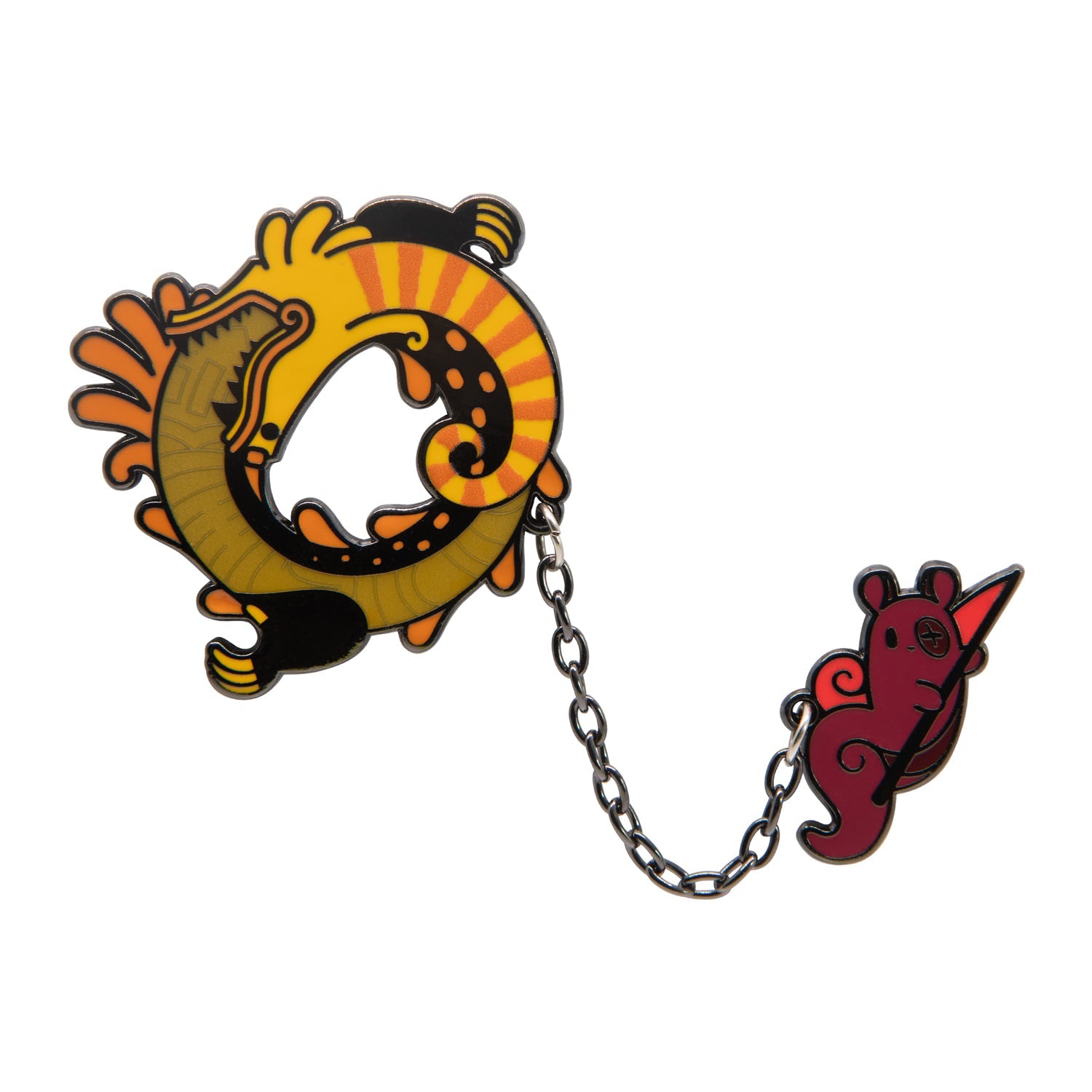 Rain World - Yellow Lizard Hanger Pin