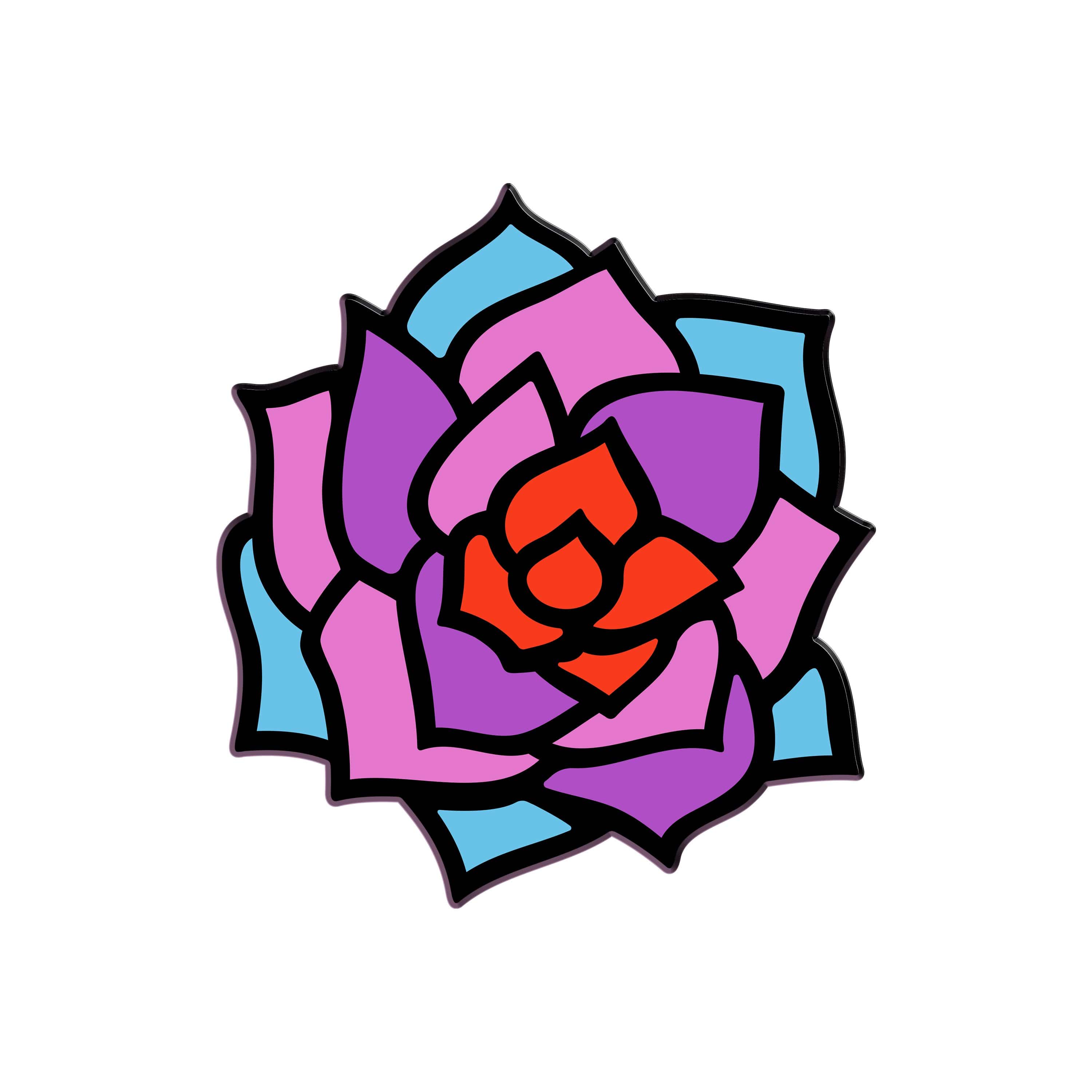 Bloodstained - Magi-Crystal Rose Colored Enamel Pin