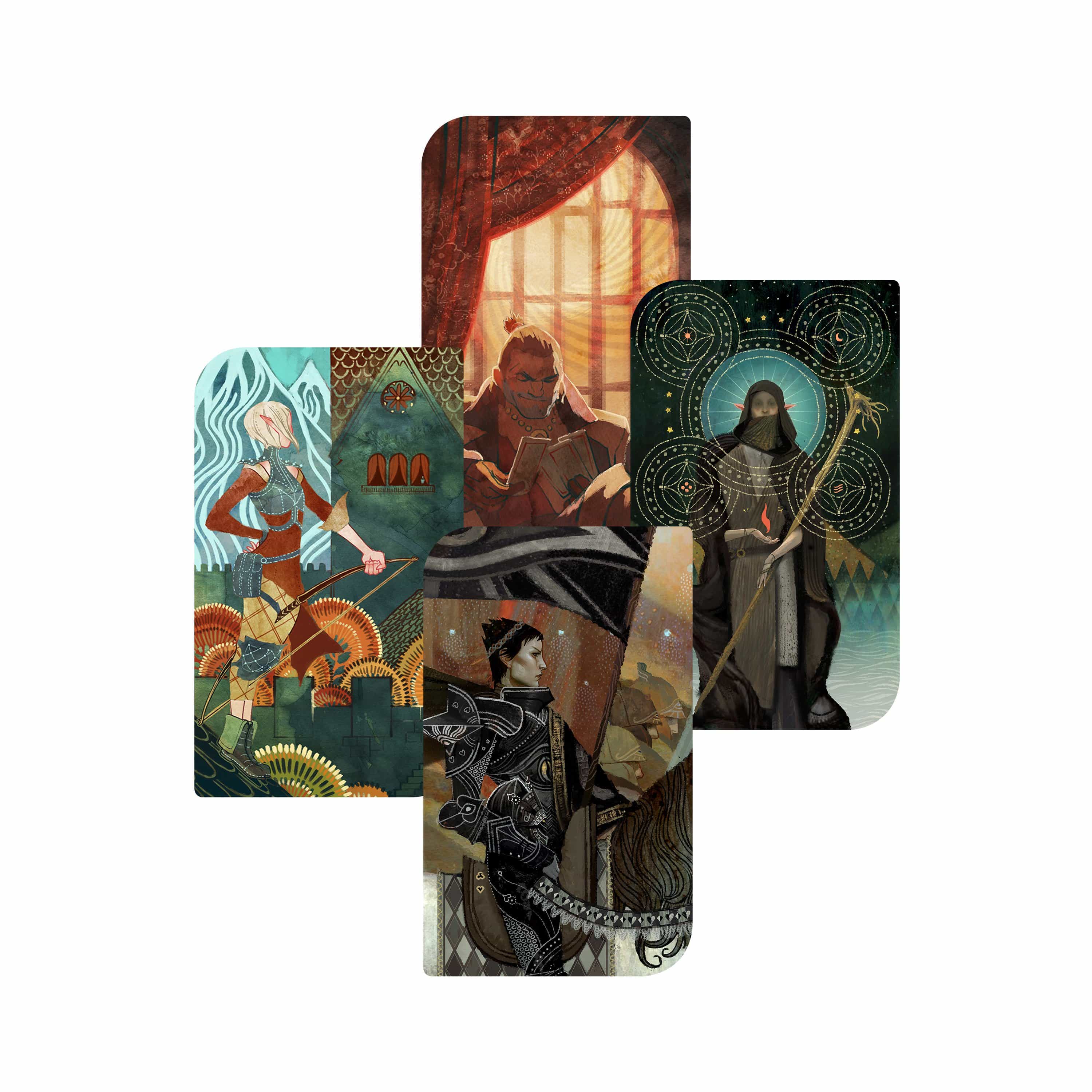 Dragon Age: Inquisition - Tarot Card Coaster Set: Companion Series 1