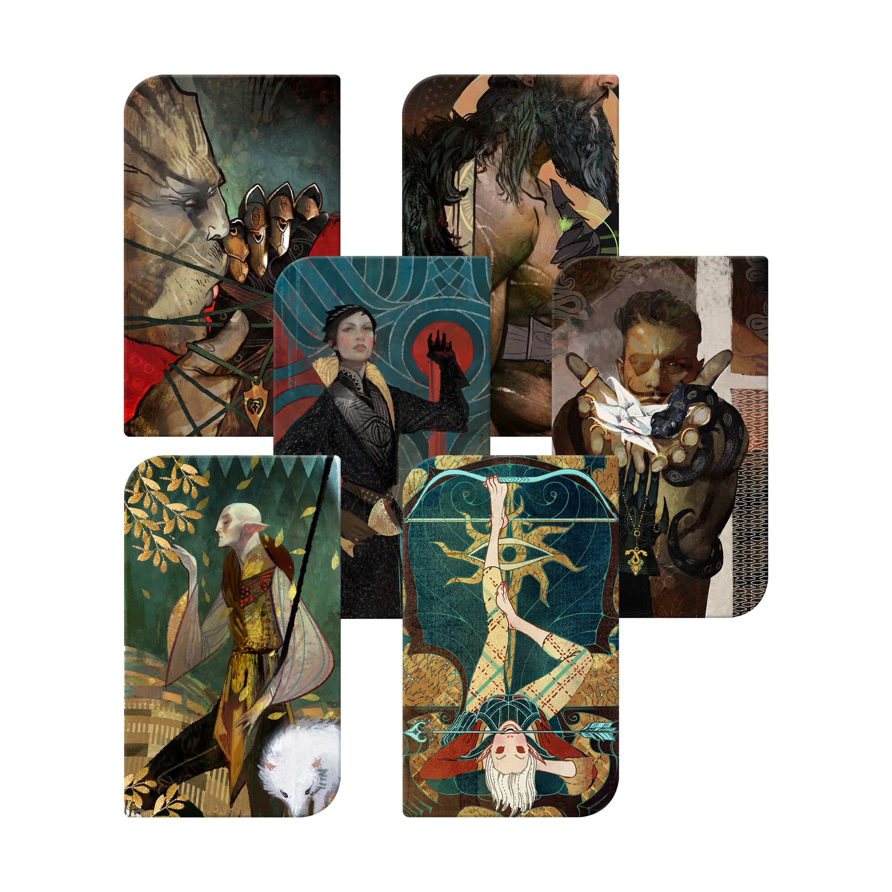 Dragon Age - Tarot Card Coaster Set: Romance Series