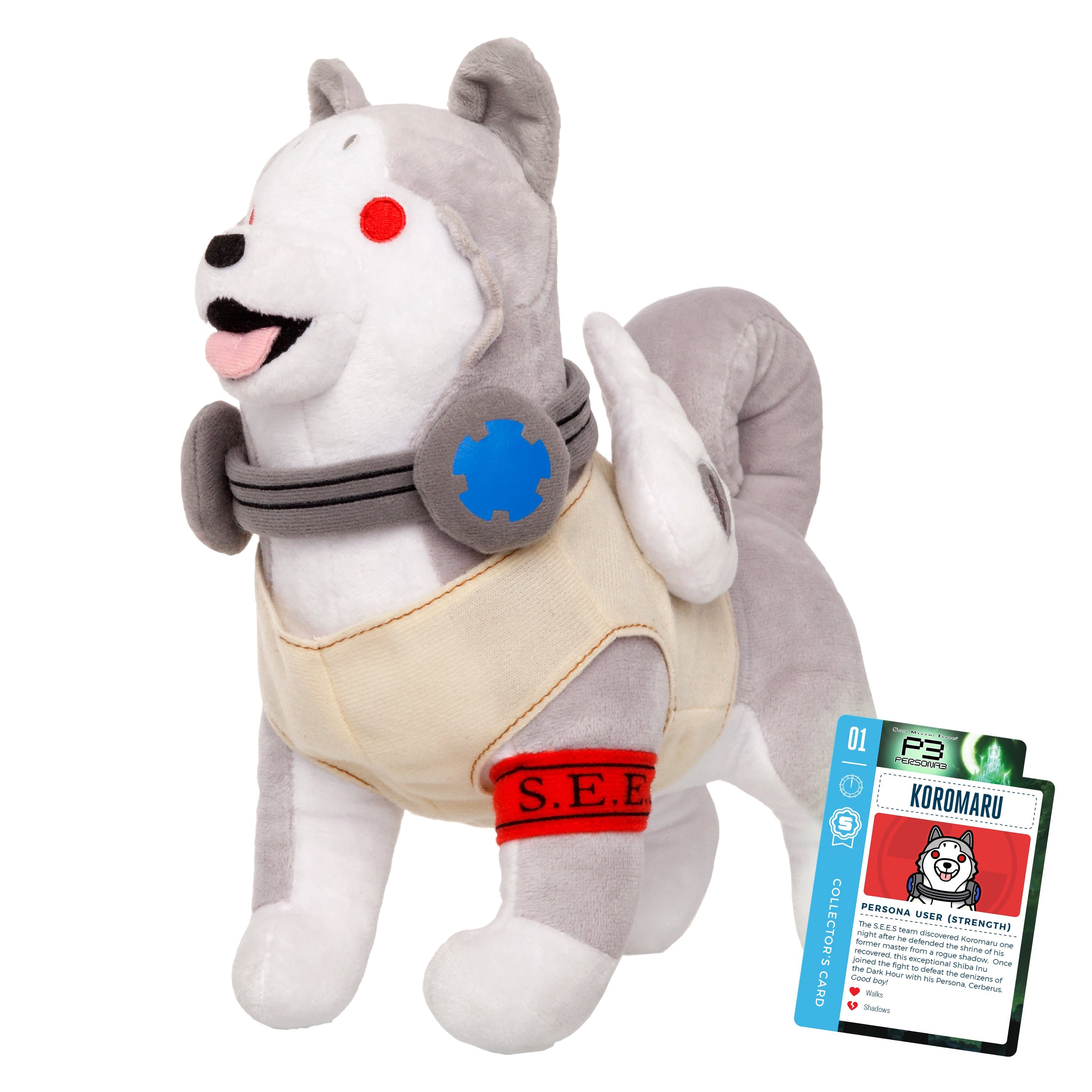 Persona 3 - Koromaru Collector's Plush Stuffed Toy With Collector's Card