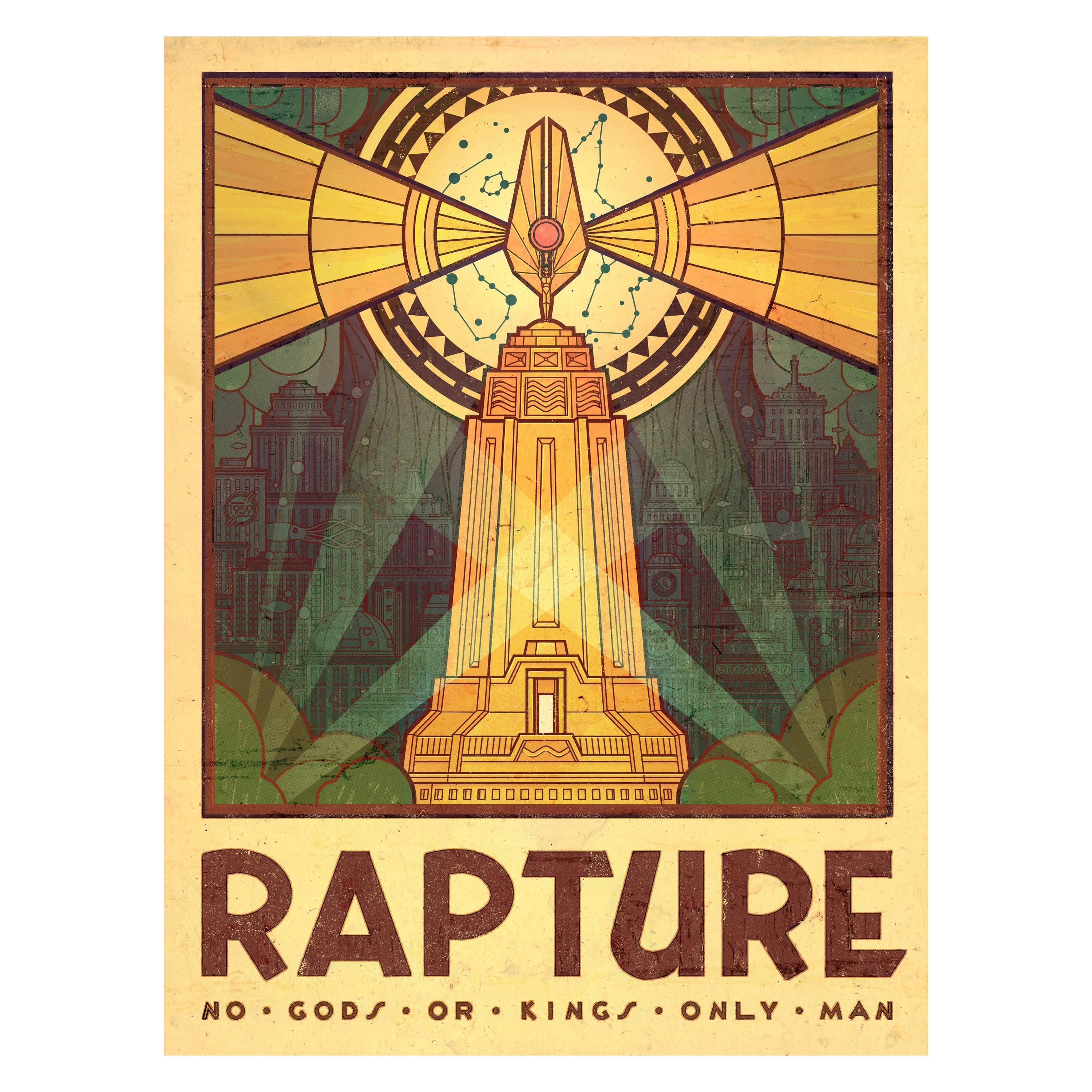 BioShock - Rapture Tourism Gloss Poster