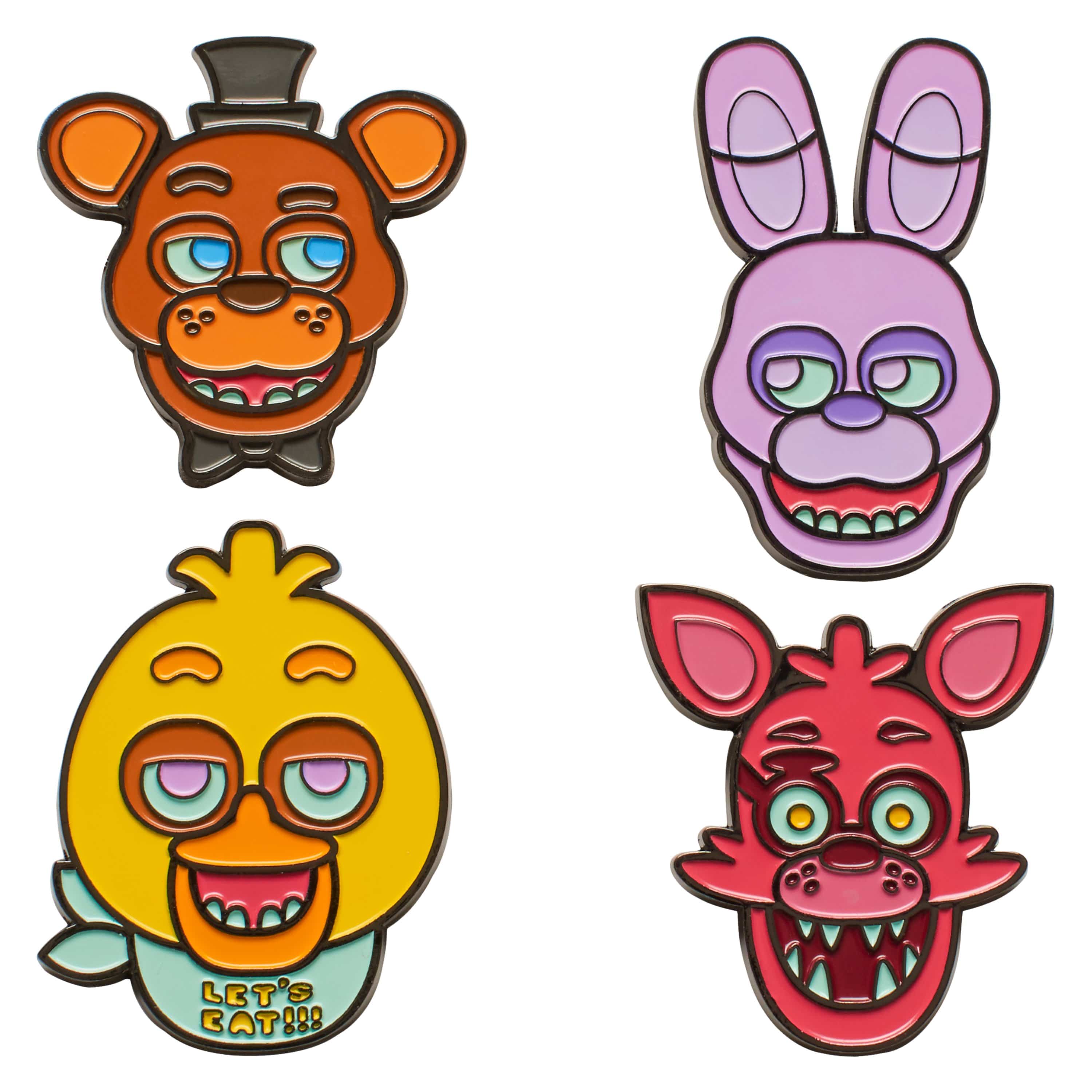 Five Nights at Freddy's - Face Pin Set