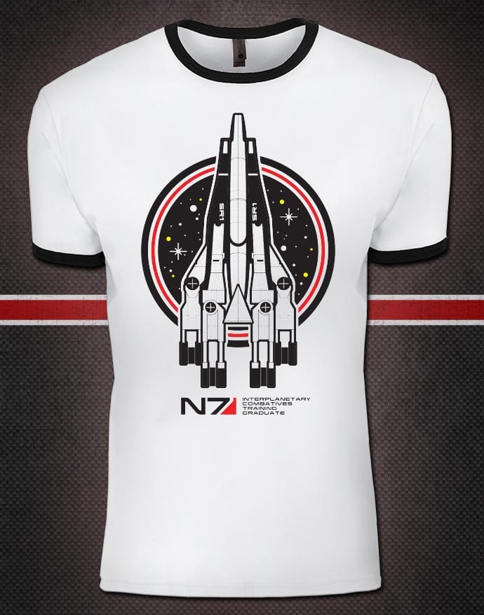 Mass Effect - Normandy Retro Ringer Tee