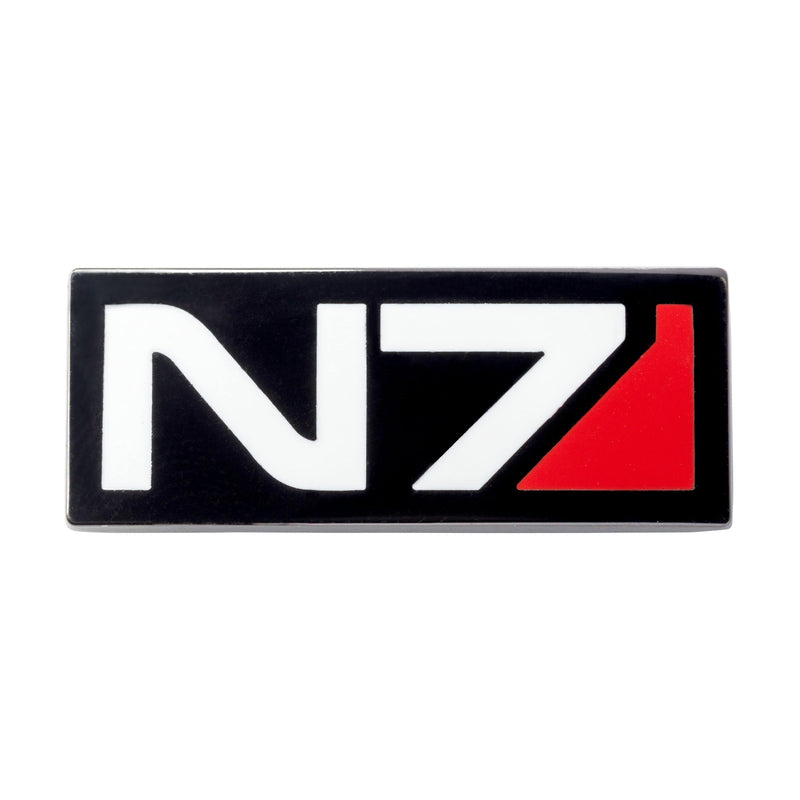 Mass Effect - N7 Silver Plated Enamel Lapel Pin🌌