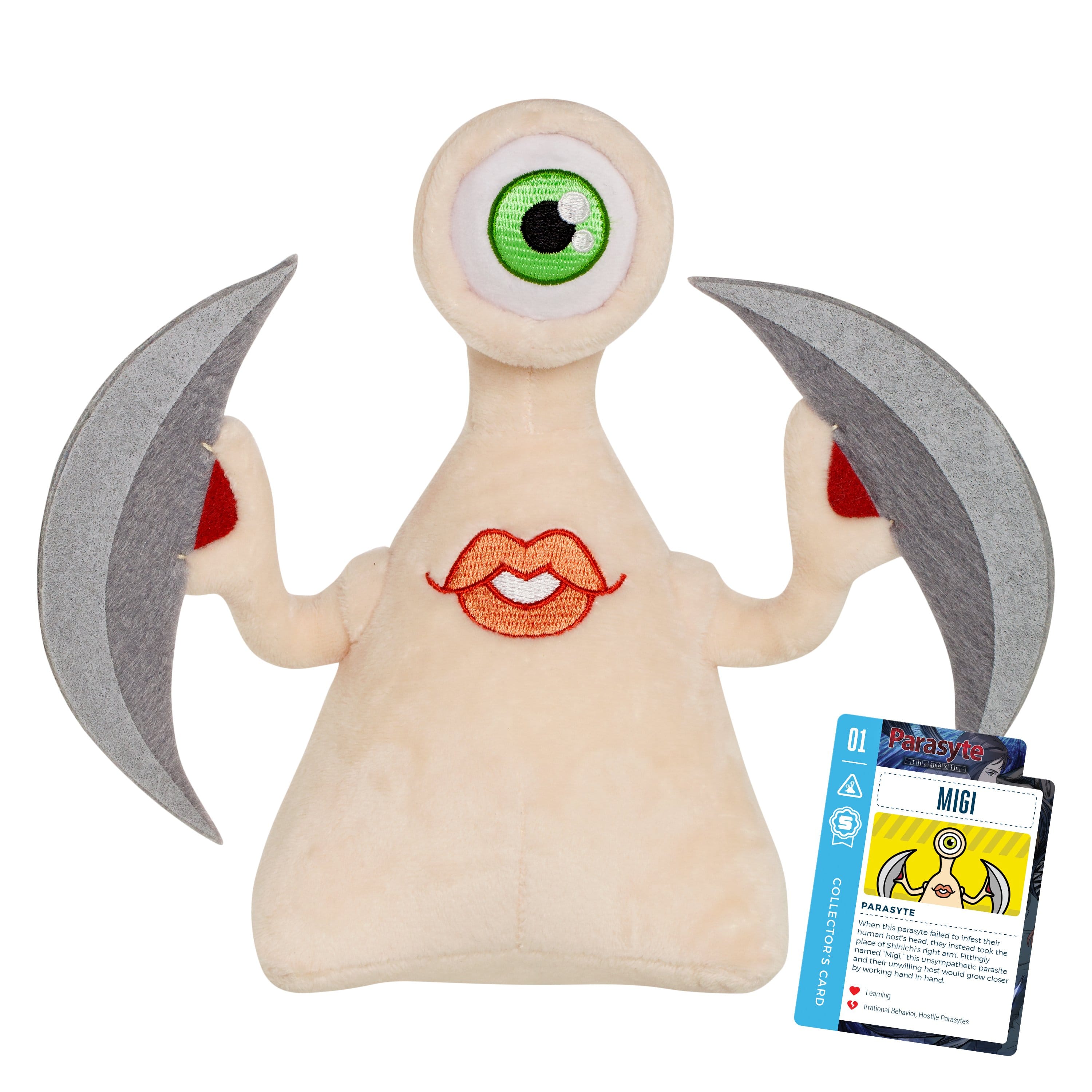 Parasyte - 7.5" Migi Collector's Stuffed Plush Toy With Collector's Card