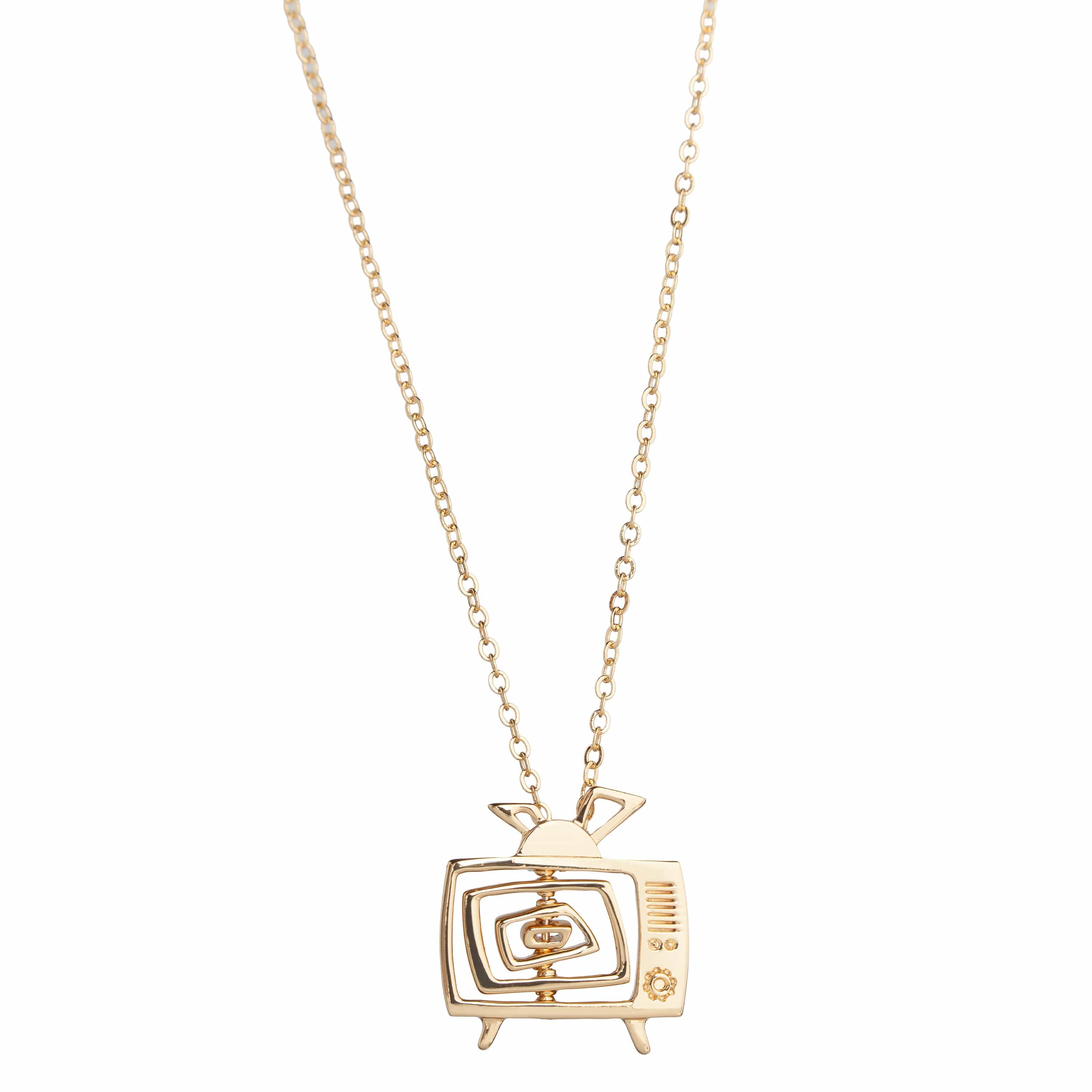 Persona 4 - Midnight Channel Gold-Plated Spinning Necklace - Official Merch by Sanshee