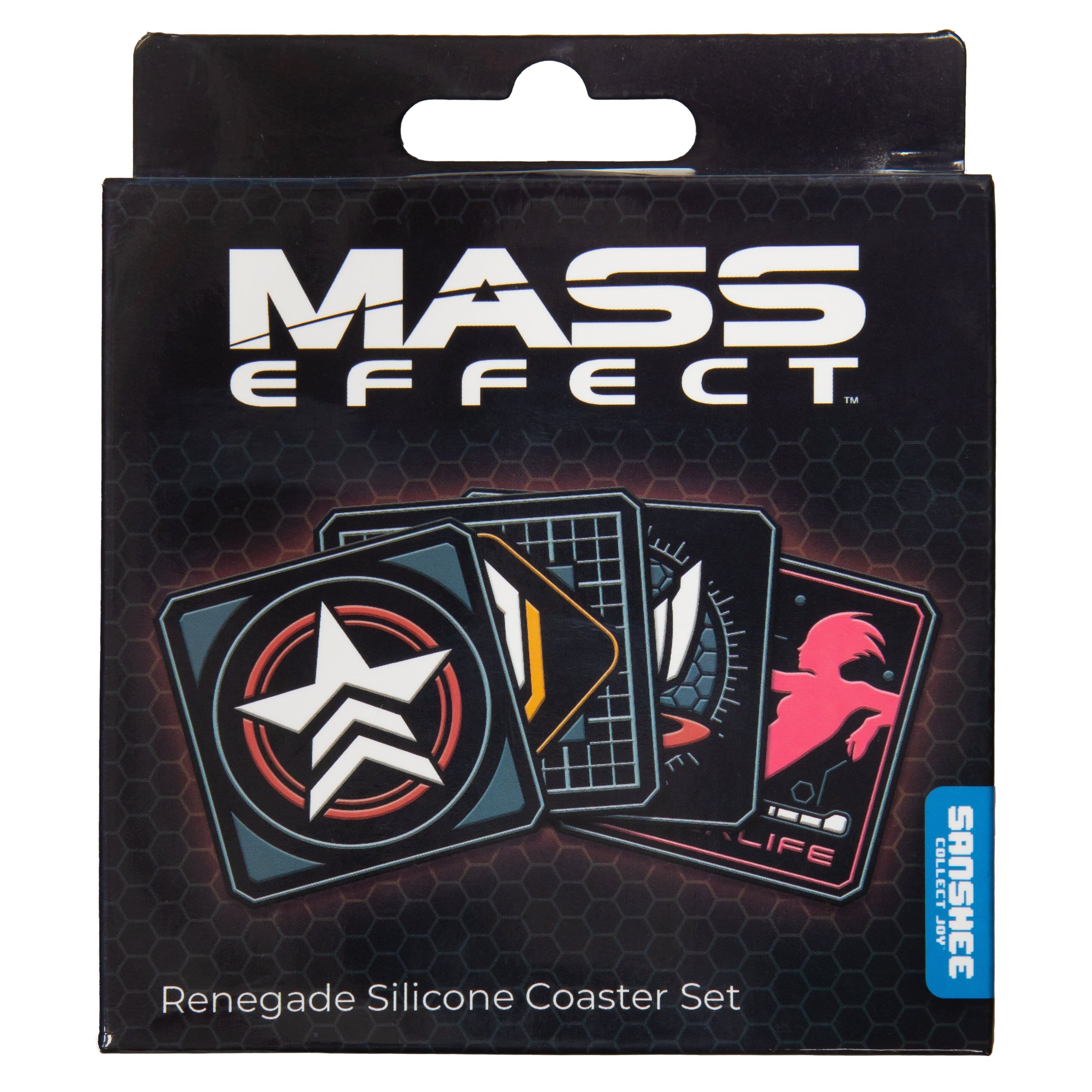 Mass Effect - Renegade Silicone Coaster Set