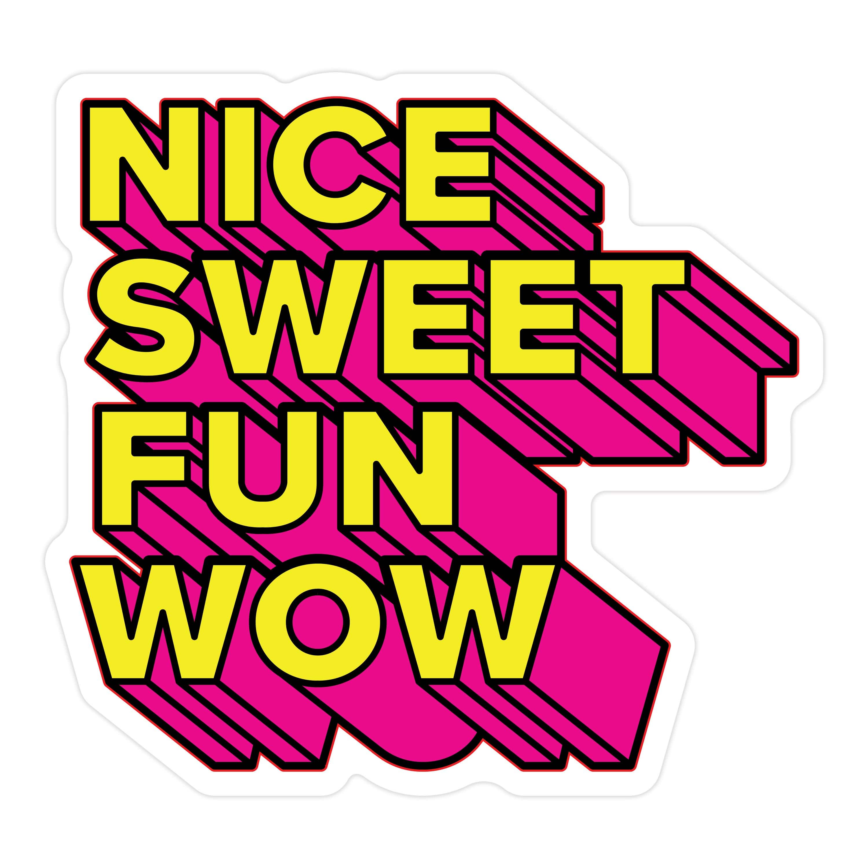 Sanshee - Nice Sweet Fun Wow Sticker