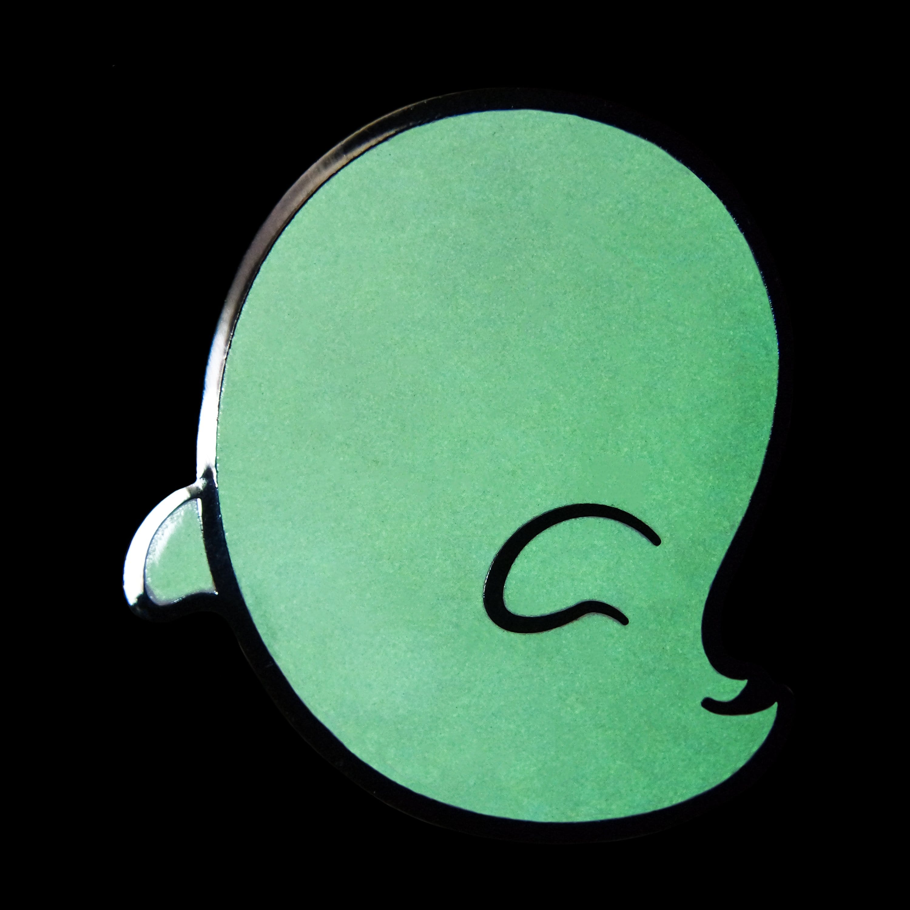 Sanshee - Personalizable Poltergeist Glow-in-the-Dark Nickel Plated Enamel Pin Glowing
