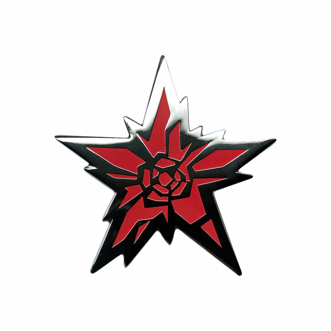 No More Heroes - Santa Destroy Silver Plated Enamel Pin⭐