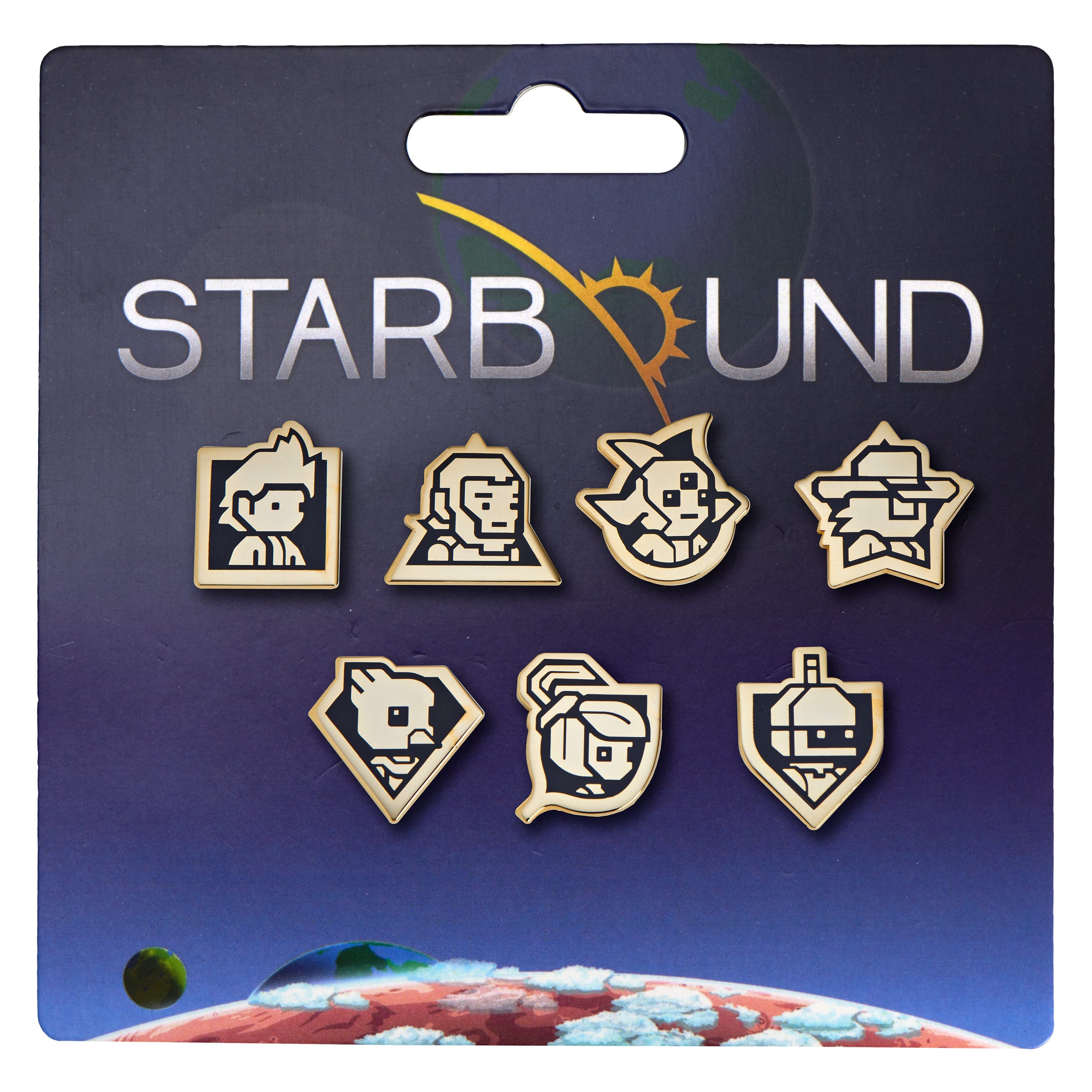 Starbound - Races Plated Brass Pin Set: Gold